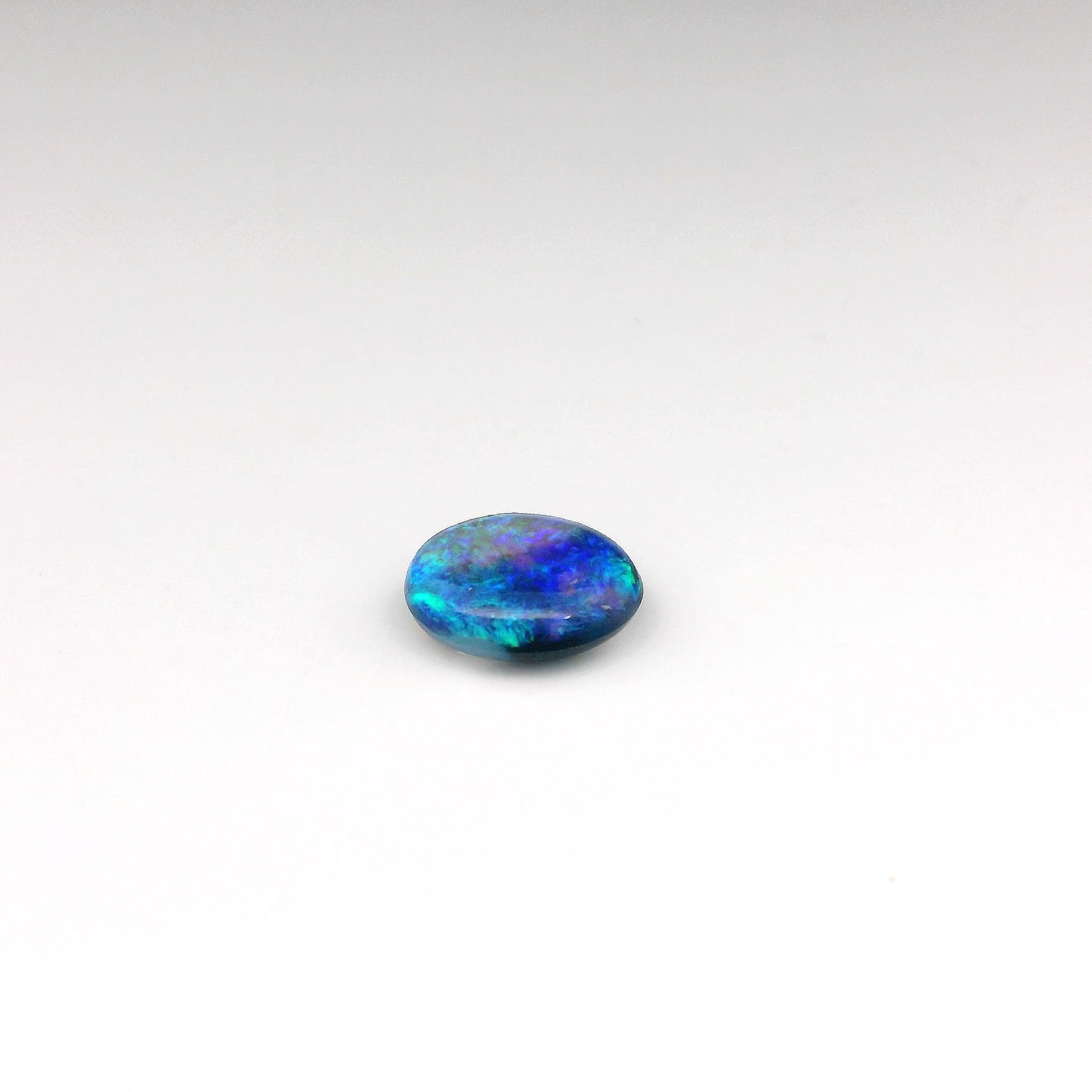 1.73ct Blue, Green Opal Men's Ring