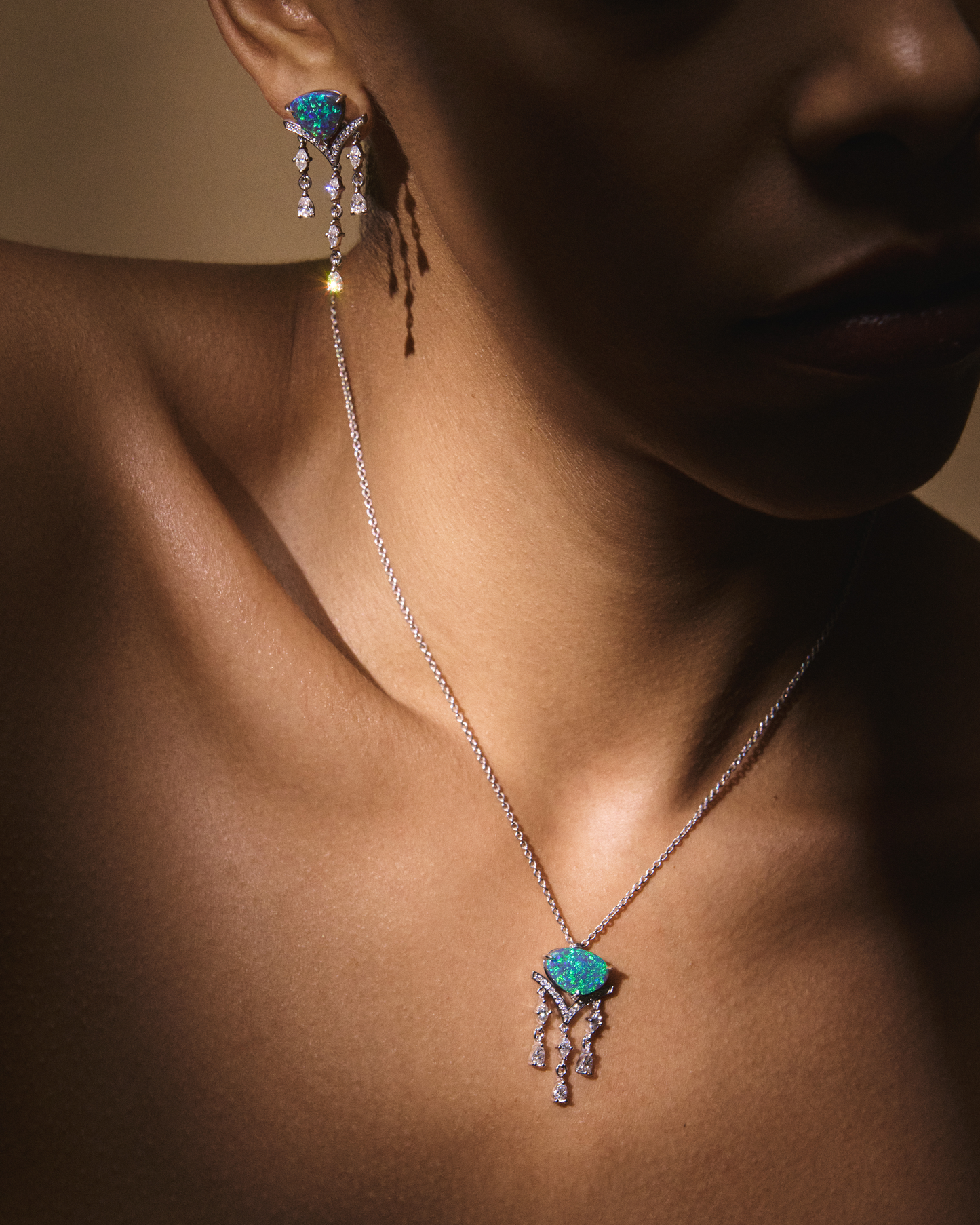 Hidden Valleys Earrings, 4.00ct