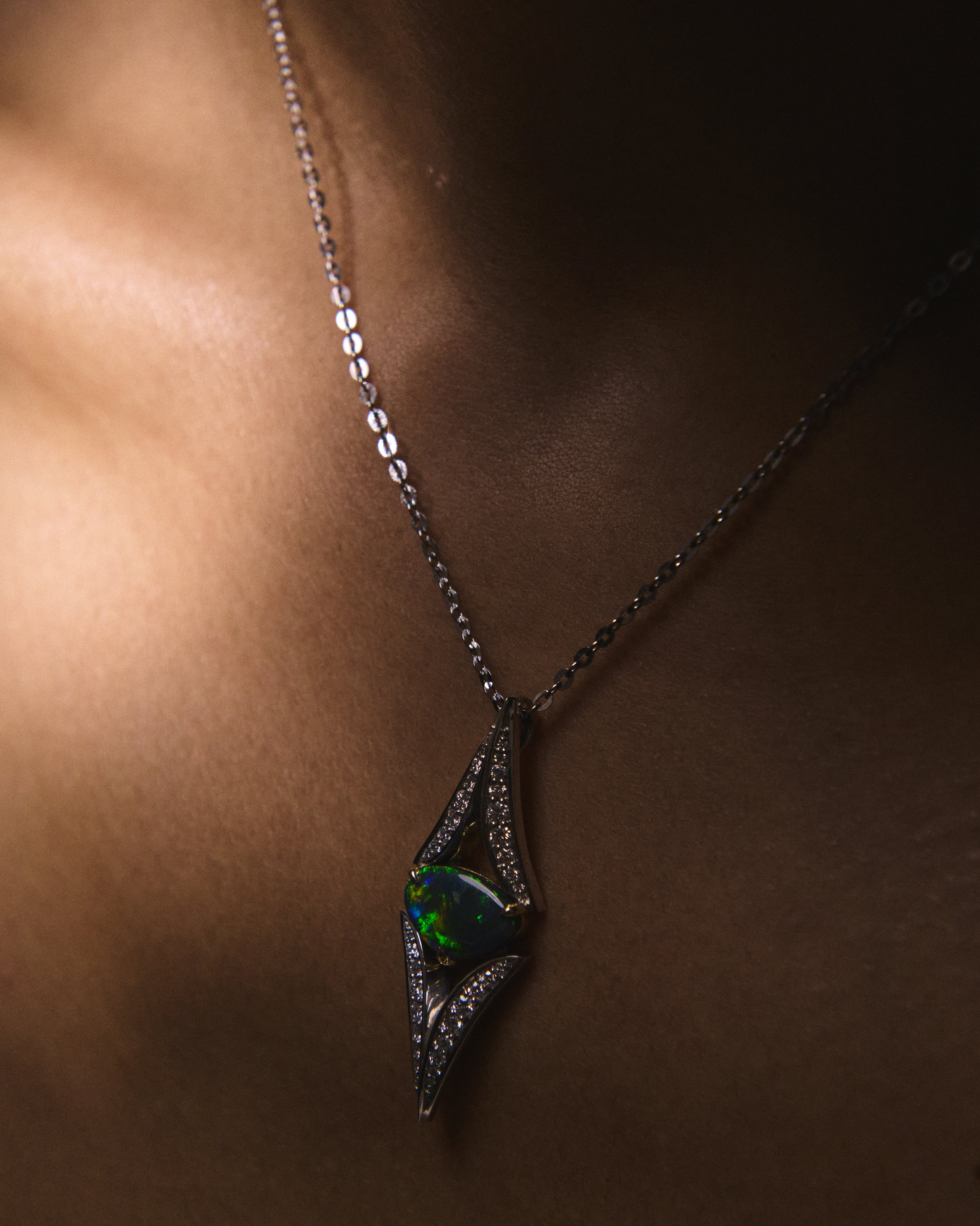 Cheal Opaal ketting, 1,78ct