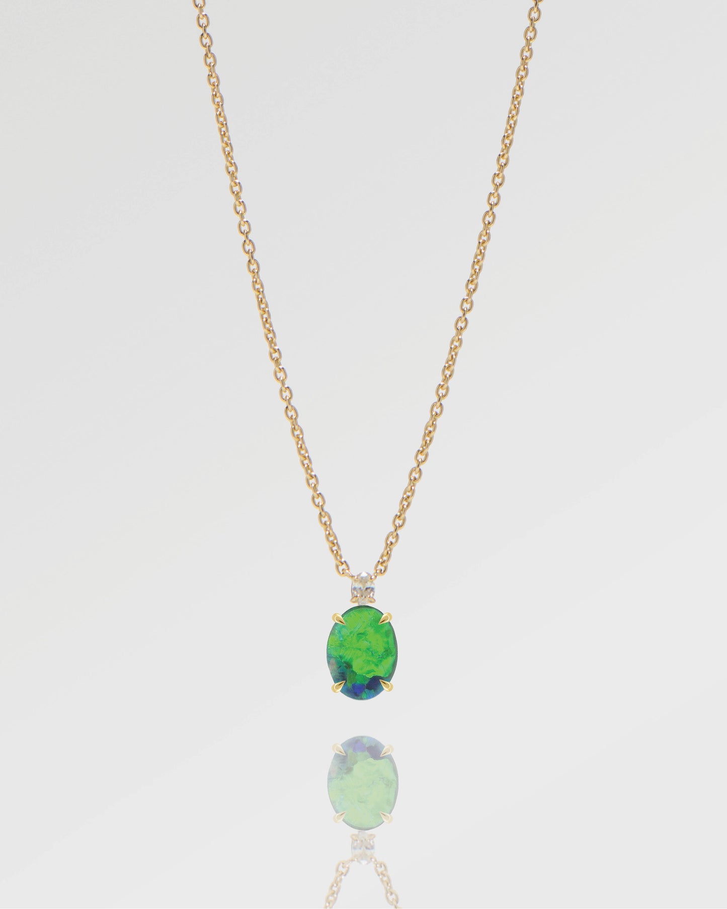 0.93ct Green Opal Necklace
