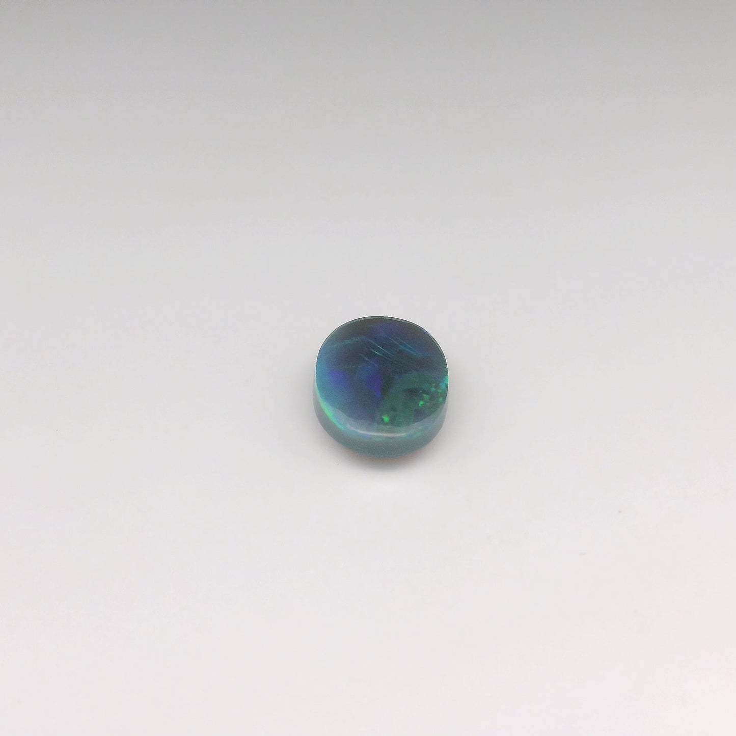 3.64ct Green, Blue Opal Ring
