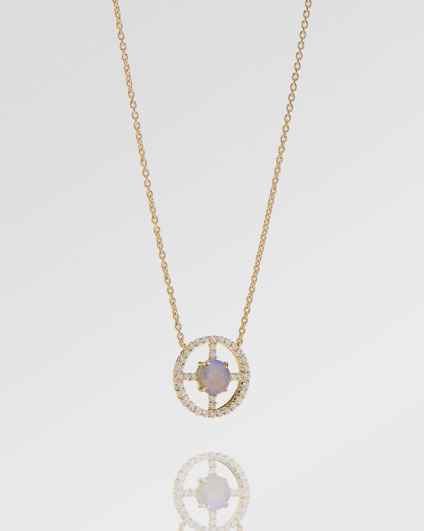 チアールオパールクラシックコレクションプラスネックレス、6mm