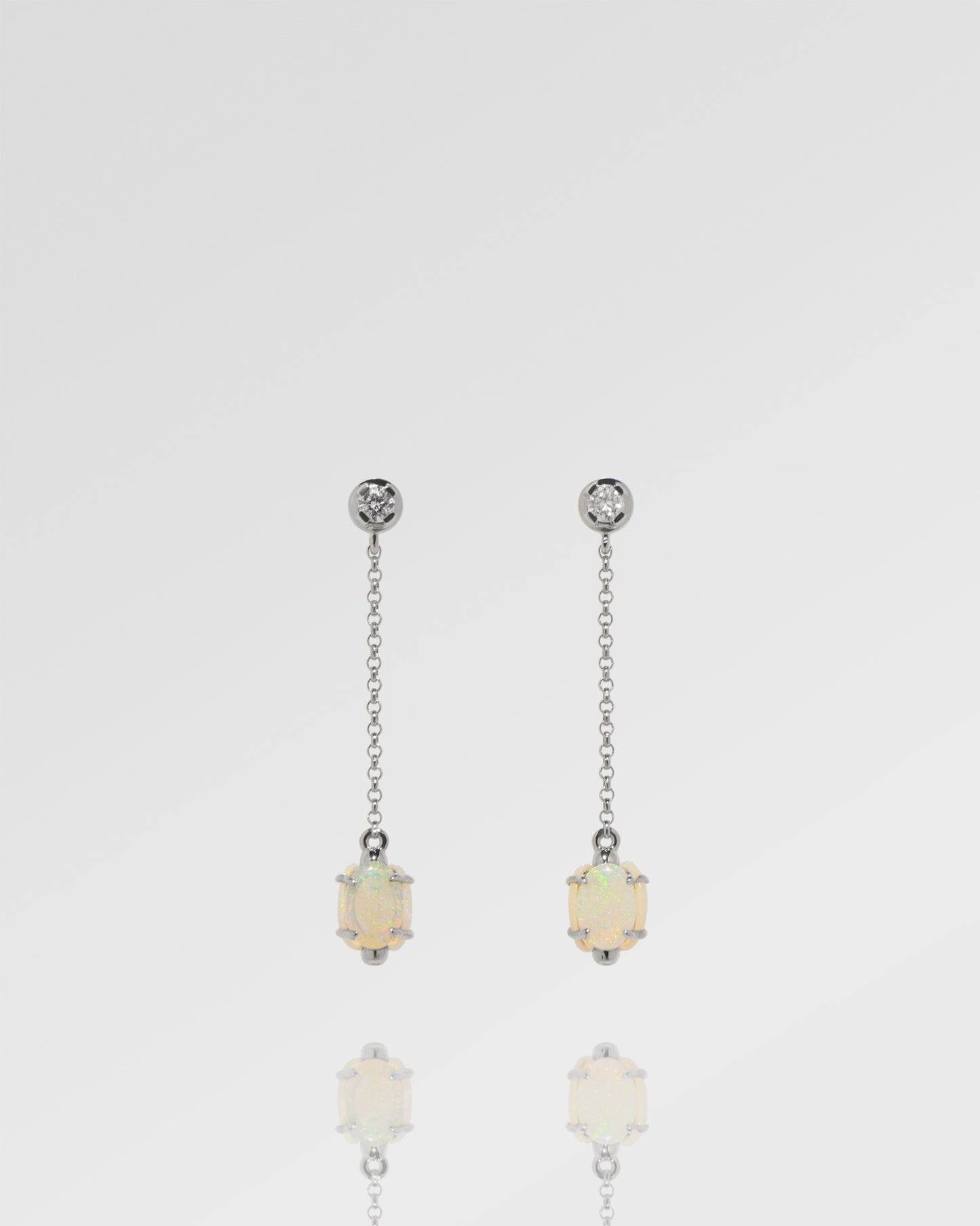 チアール オパール クラシック コレクション トライ ドロップ イヤリング