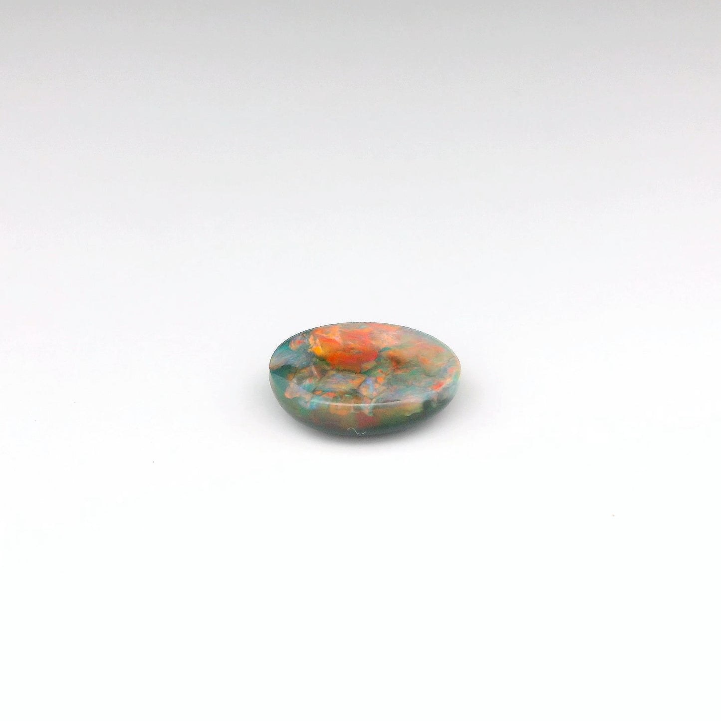 3.34ct Red-Multicolour Opal Gemstone