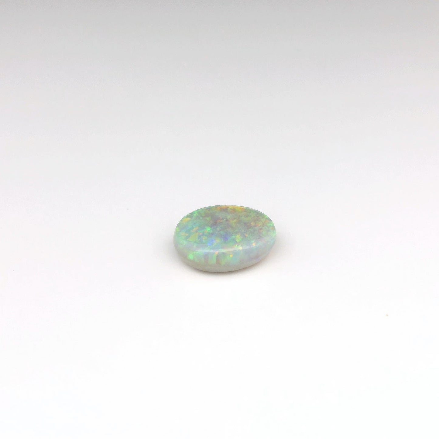 2.43ct Green, Orange Opal Ring