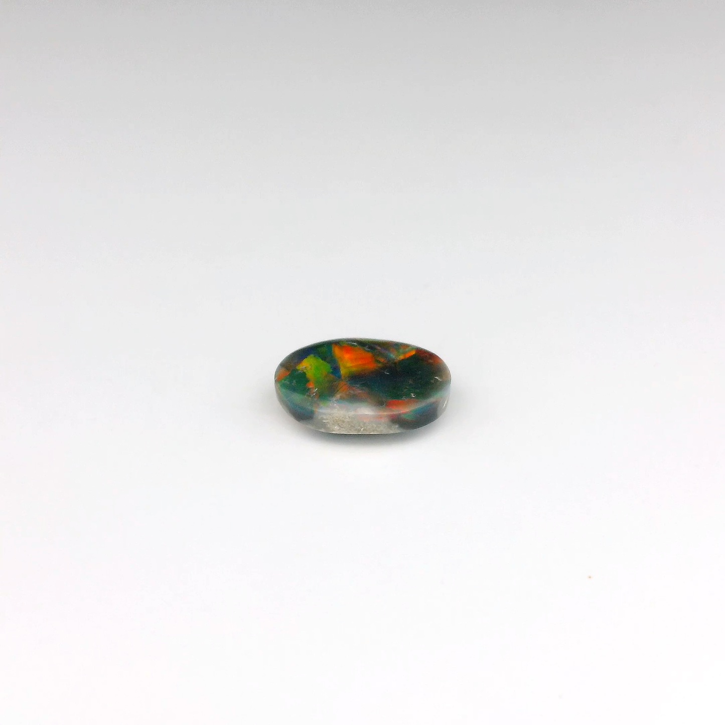 1.69ct Red Multicolour Opal Gemstone