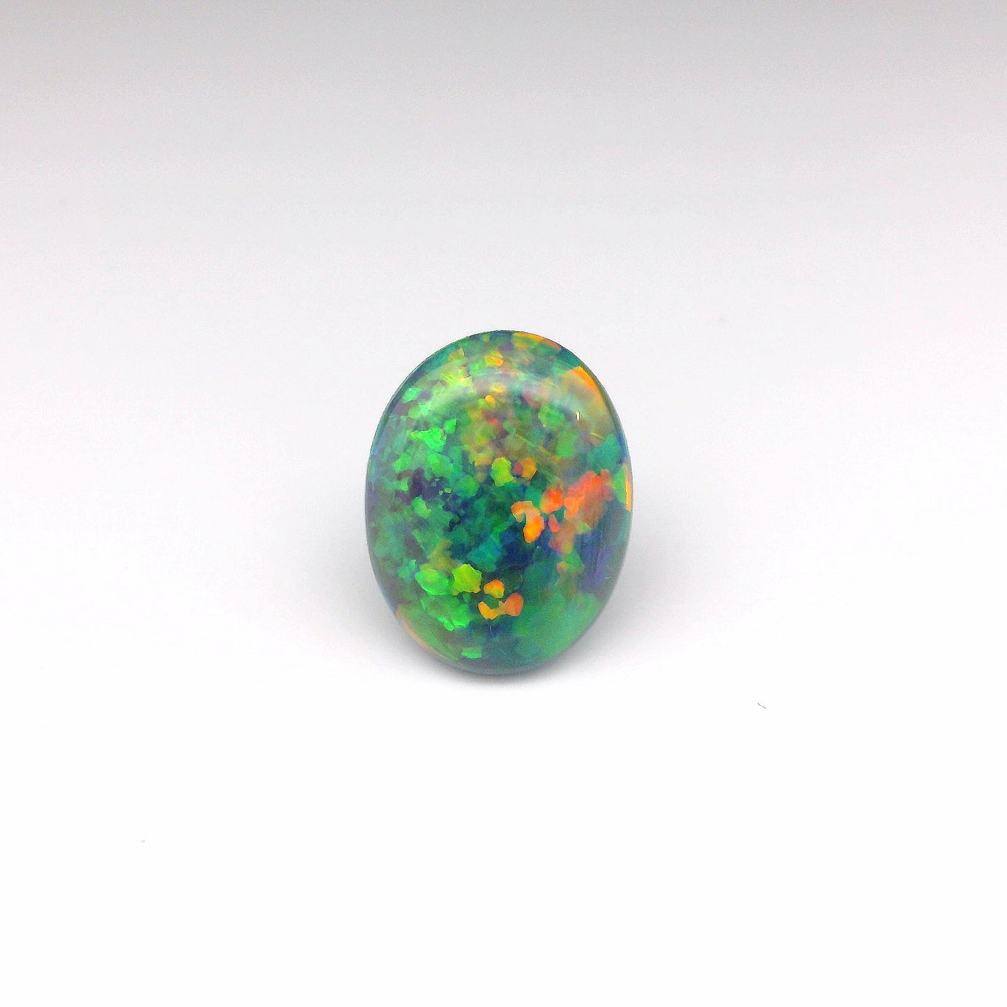 6.40ct Green, Red Opal Gemstone
