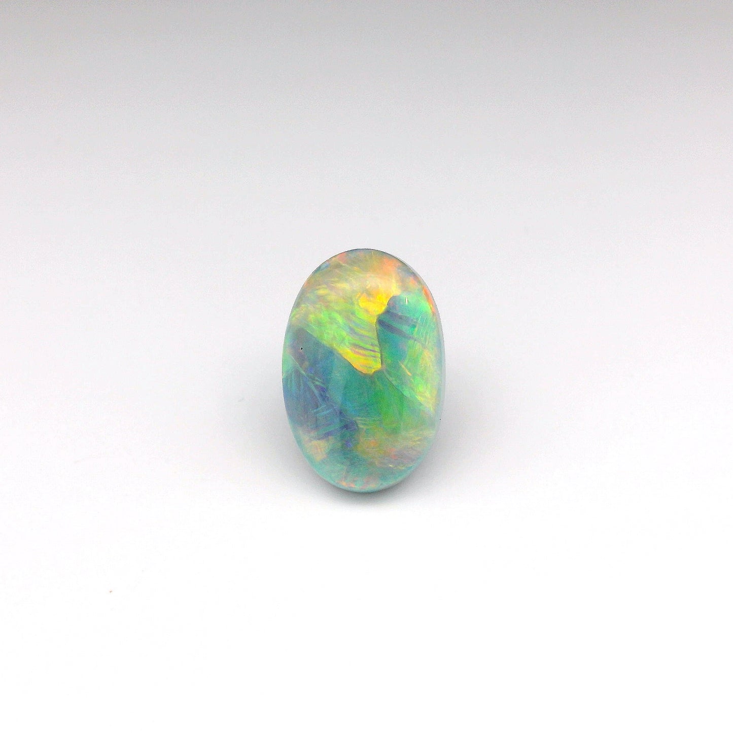 6.83ct Red Multicolour Opal Gemstone