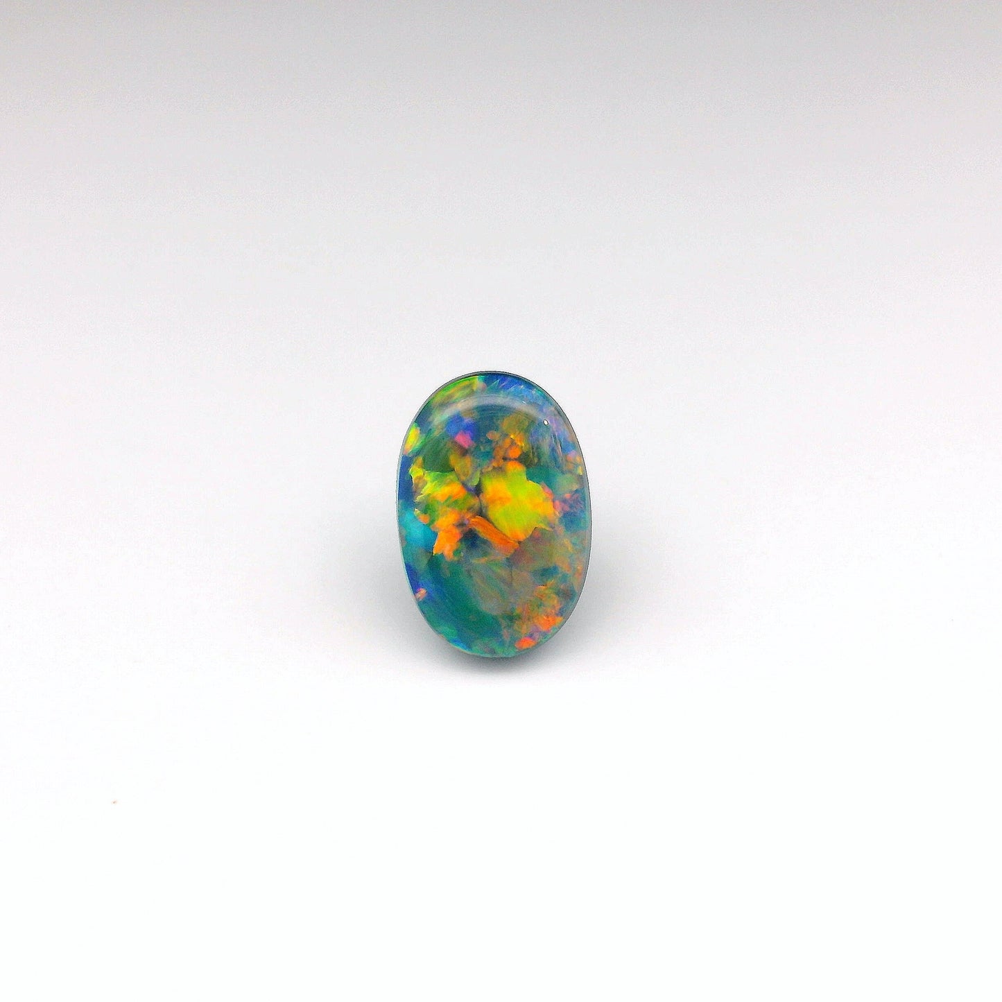 3.29ct Red Multicolour Opal Gemstone