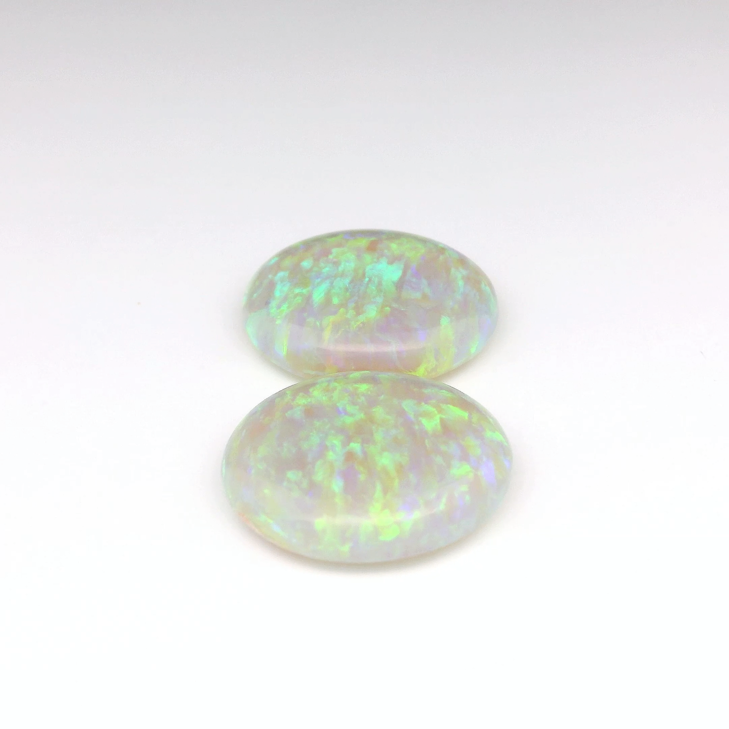 14.08ct Green, Purple Opal Gemstone Pair