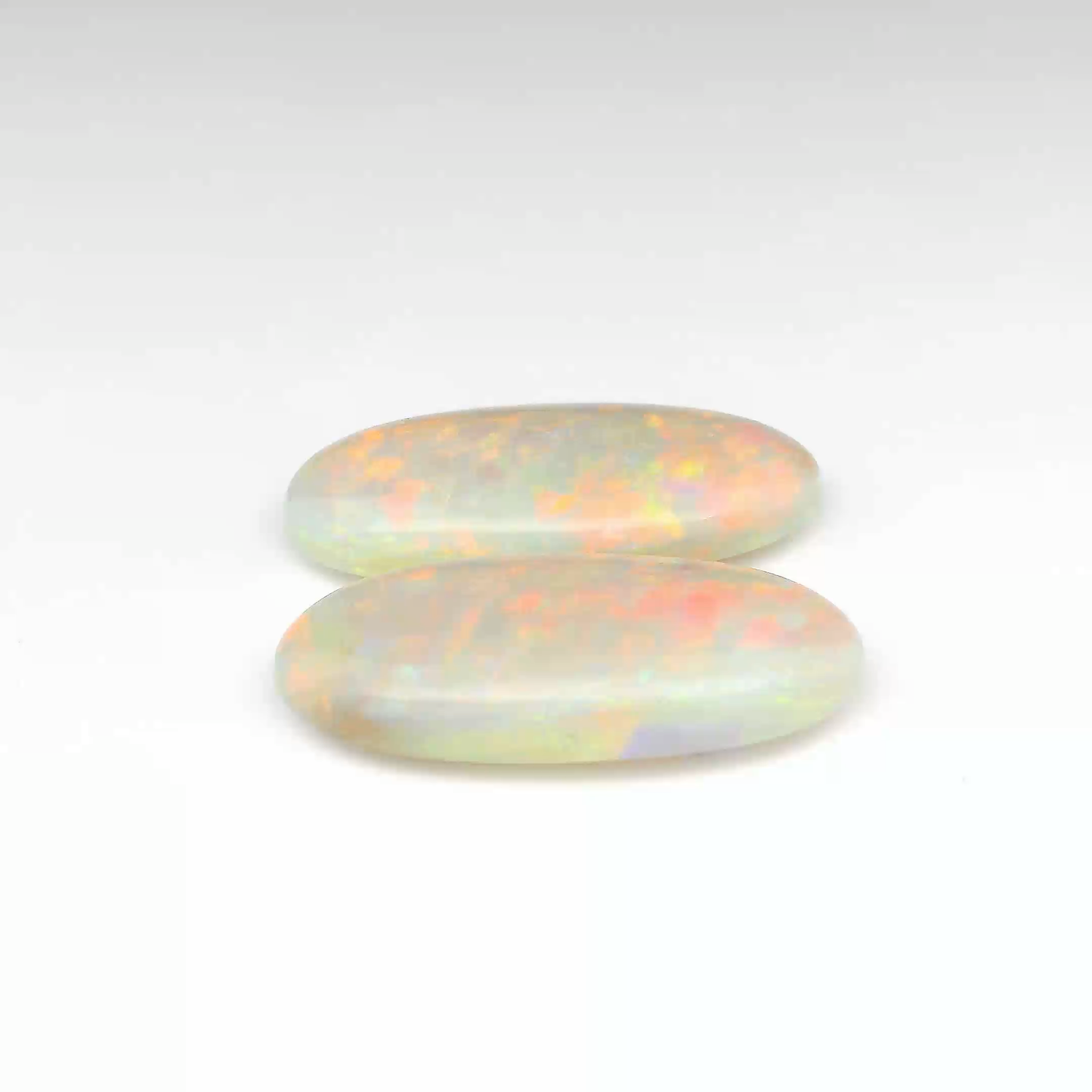14.11ct Red Multicolour Opal Gemstone Pair