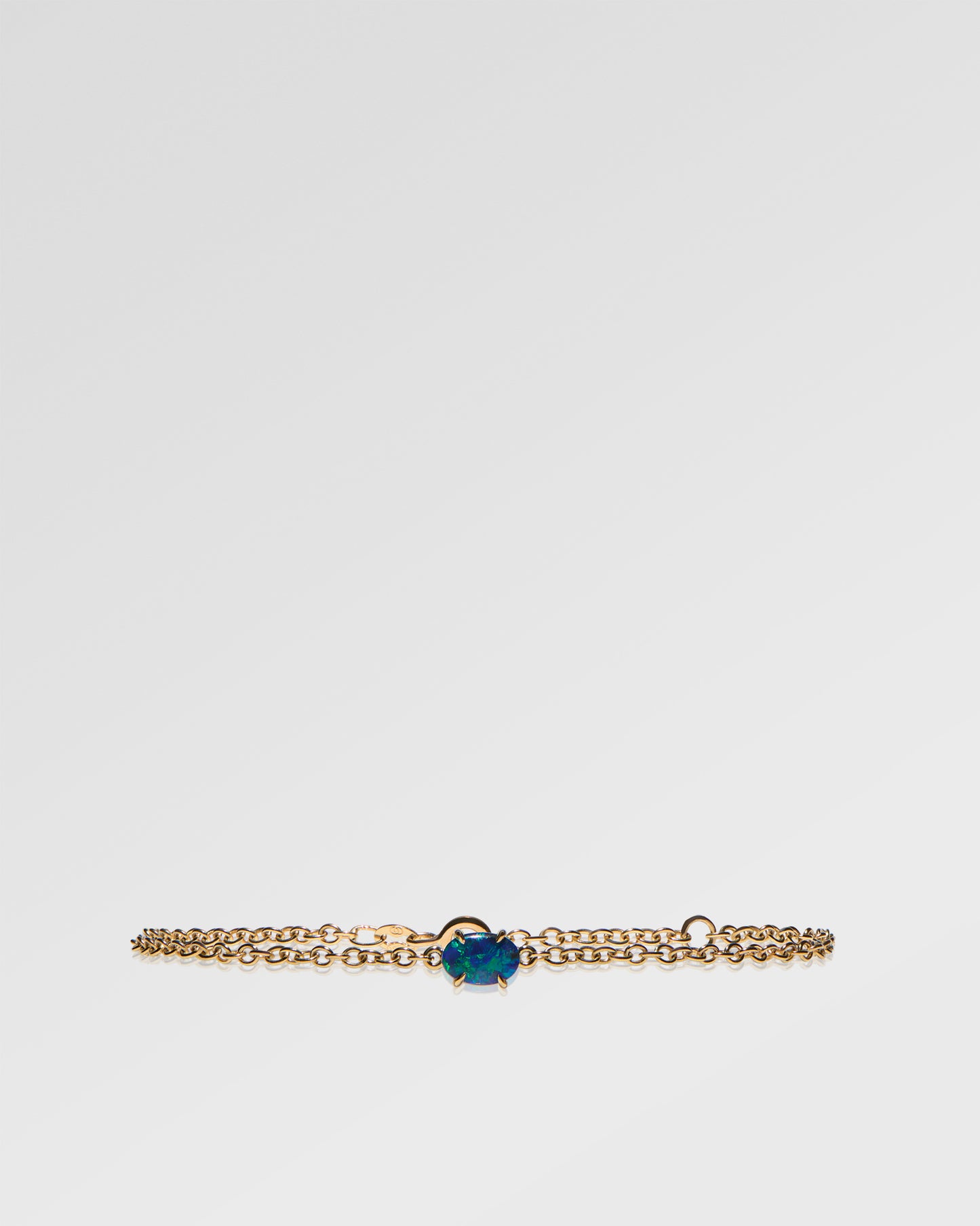 0.59ct Blue, Green Opal Bracelet