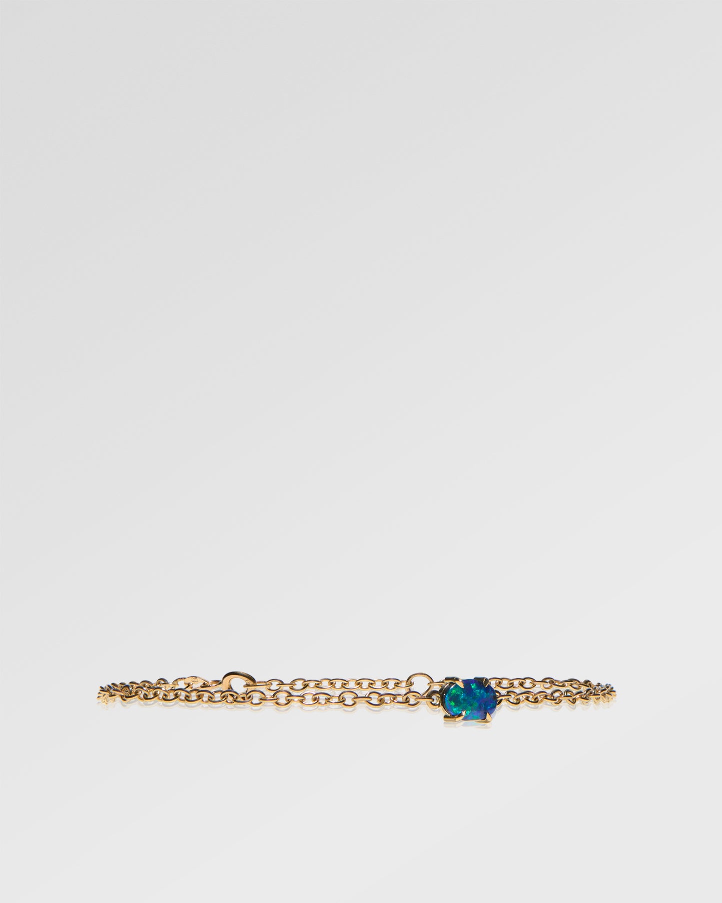 0.59ct Blue, Green Opal Bracelet