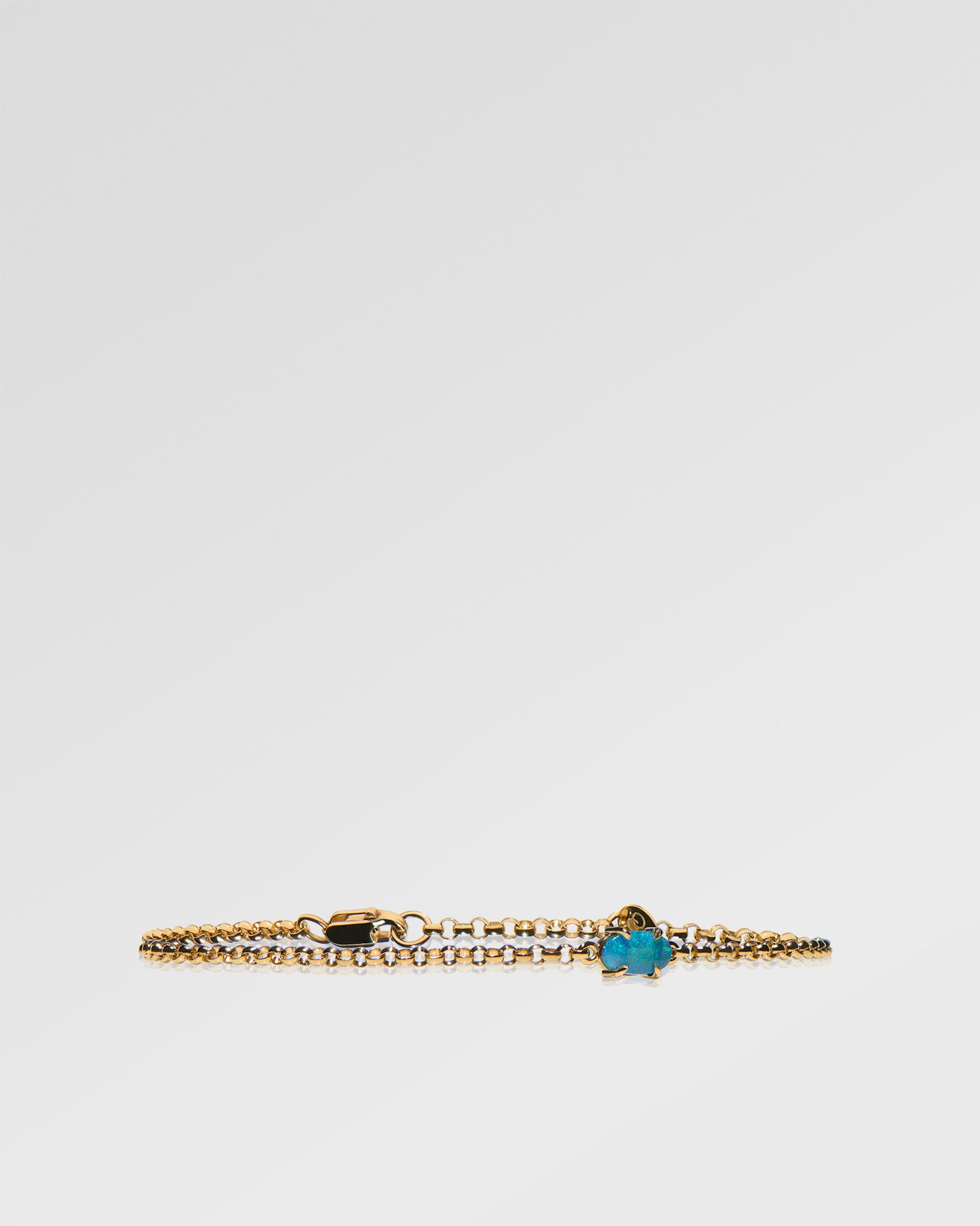 0.44ct Blue, Green Opal Bracelet