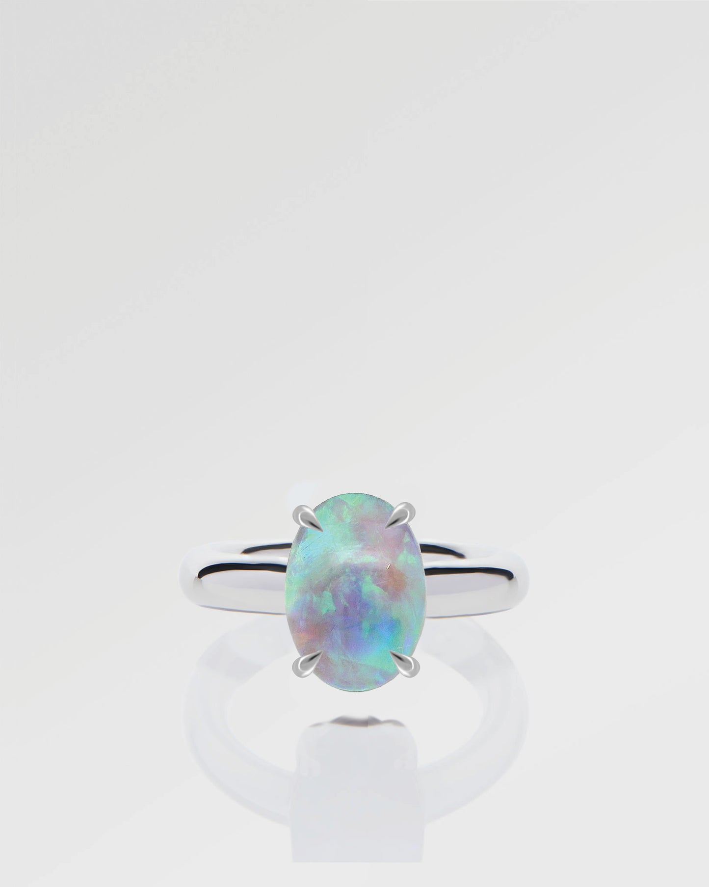 3.06ct Green Opal Ring
