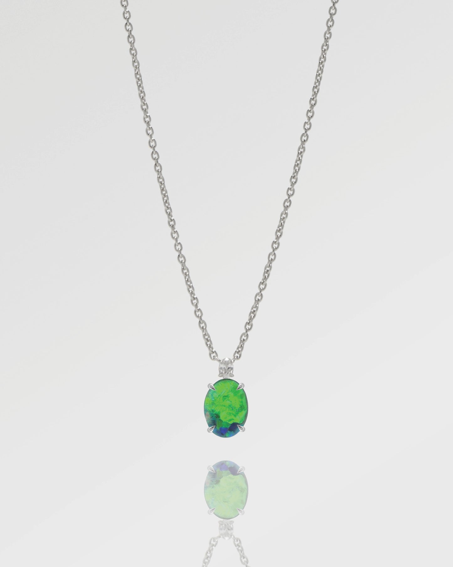 0.93ct Green Opal Necklace