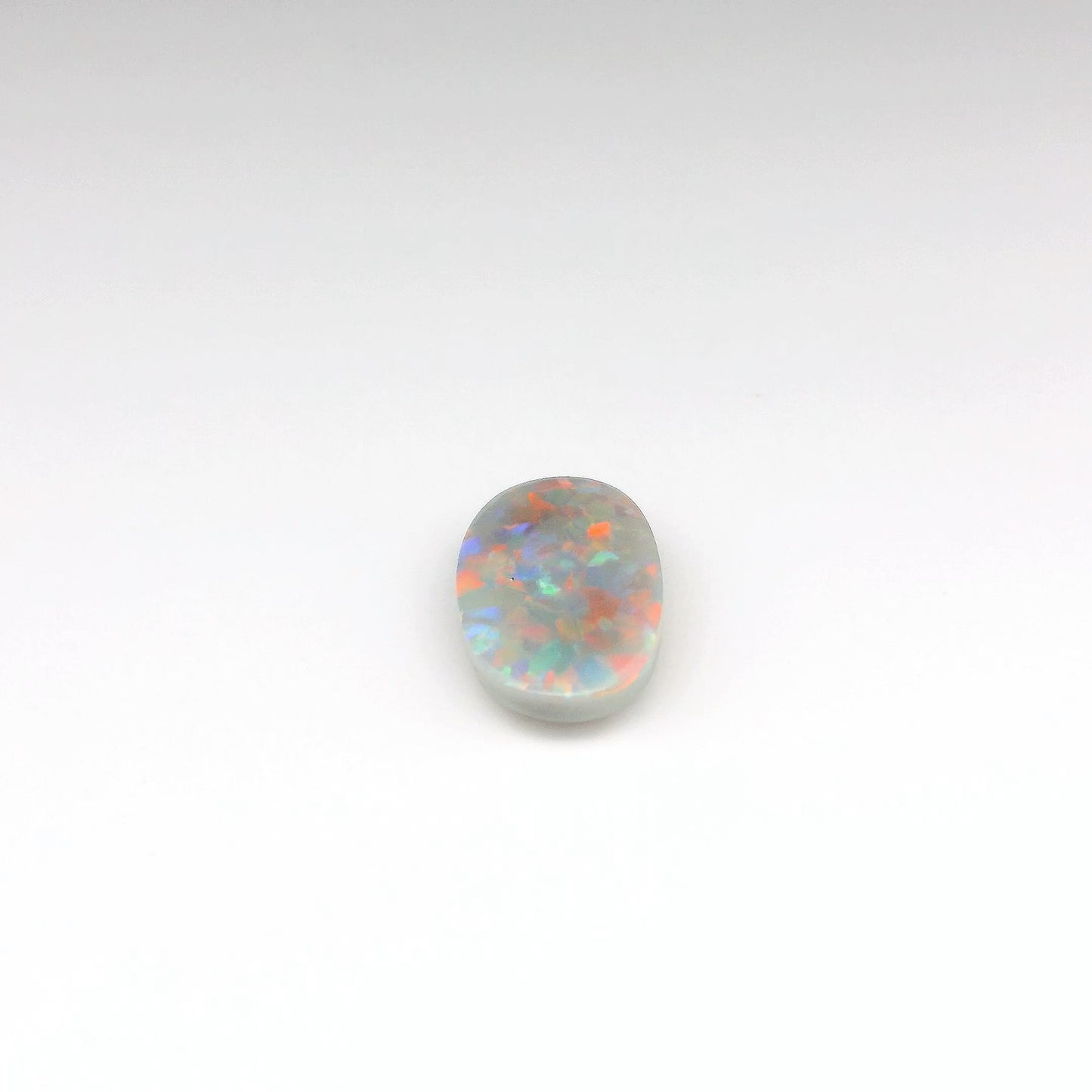 0,52 ct de pierre précieuse opale rouge et verte