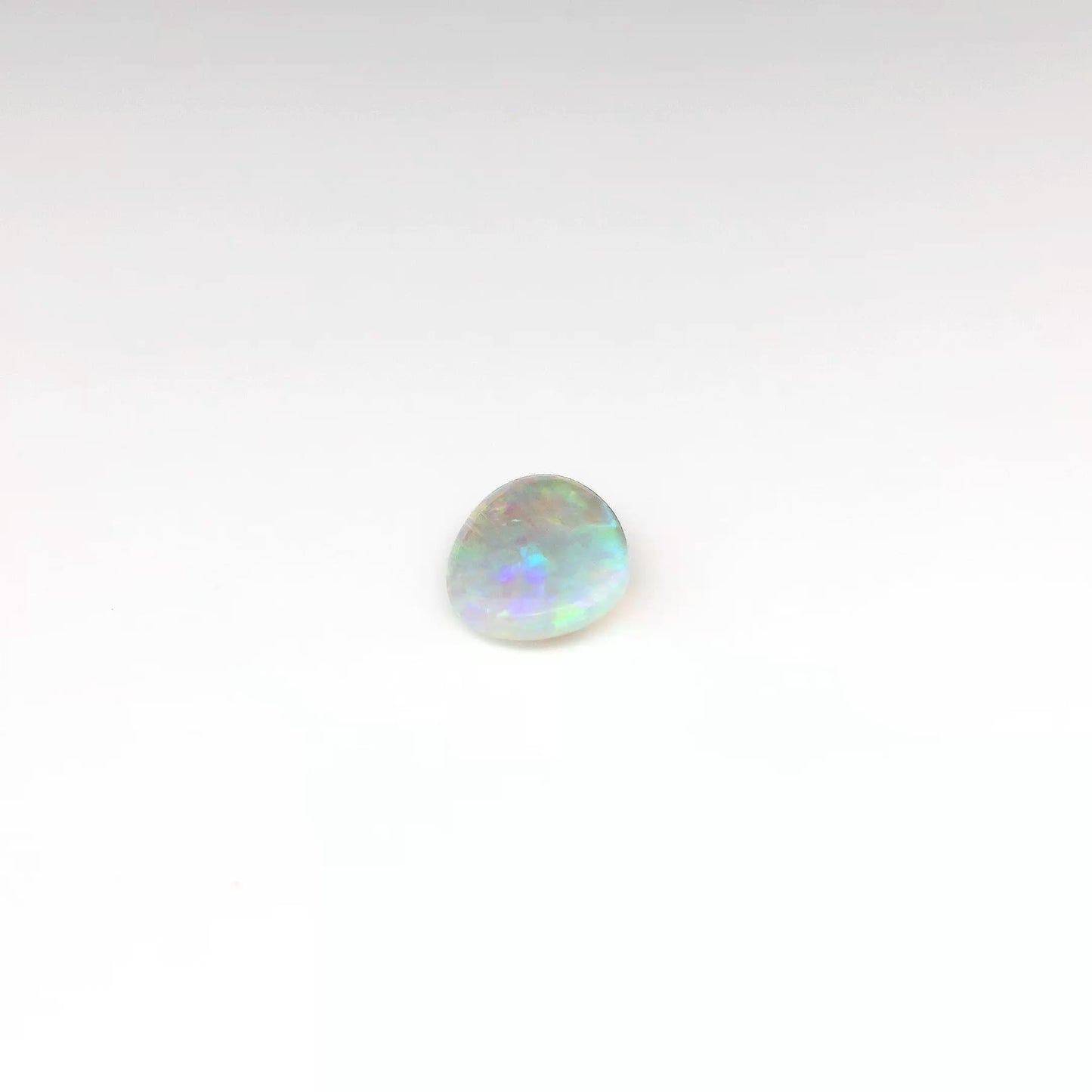 1.12ct Orange, Green Opal Ring