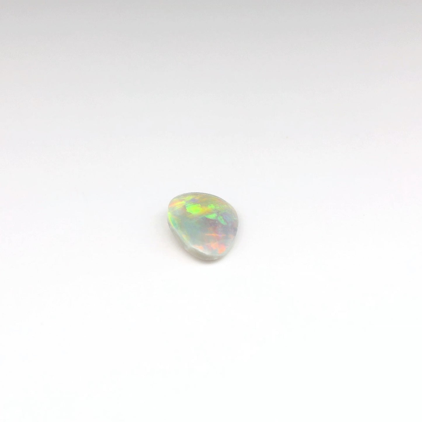 1.12ct Orange, Green Opal Ring