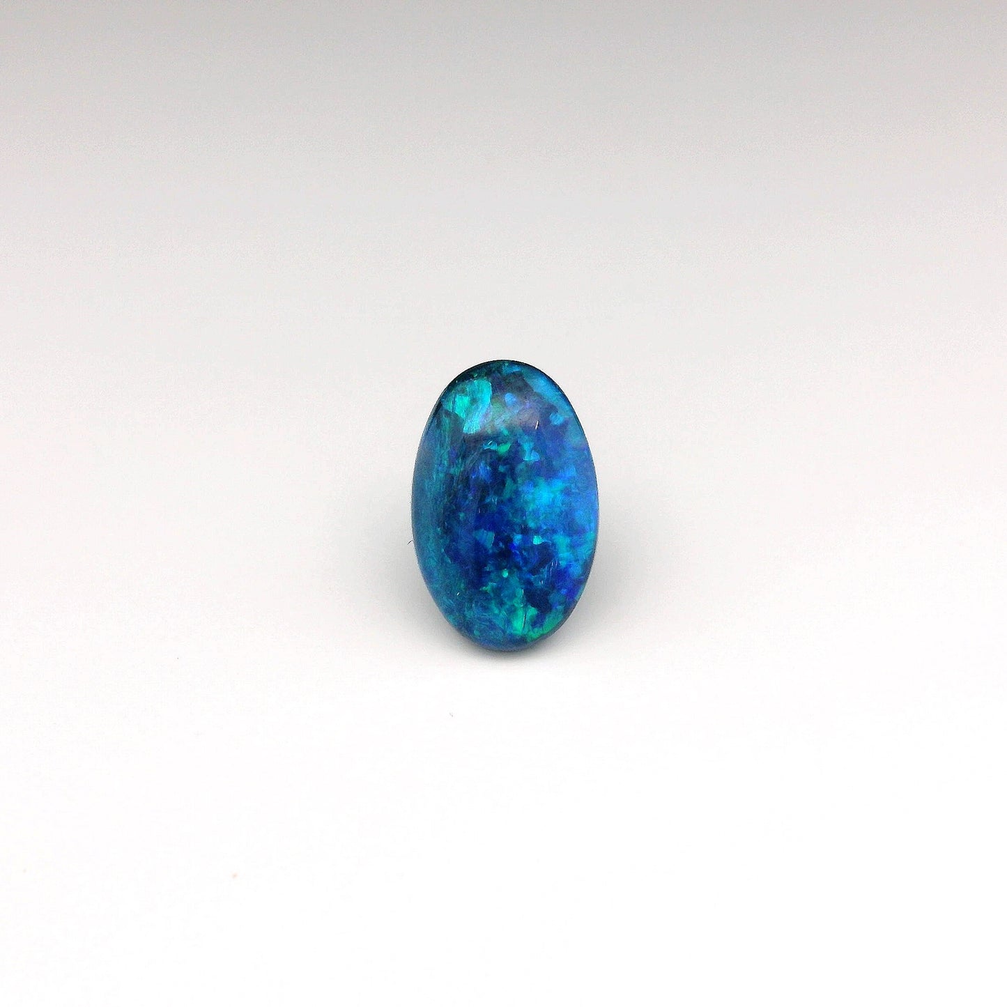 2.89ct Green, Blue Opal Ring