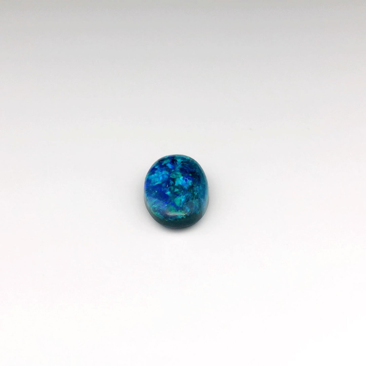 2.89ct Green, Blue Opal Ring