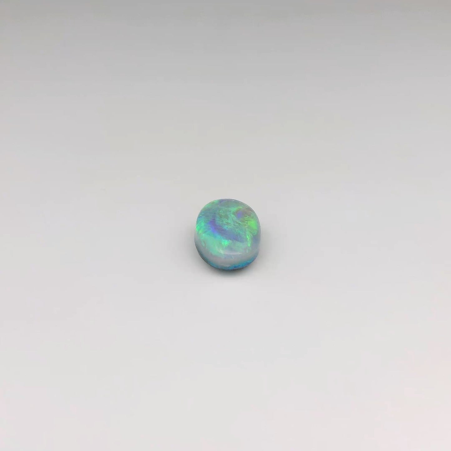 Op maat gemaakte 1,25ct oranje, groene opaal ring 
