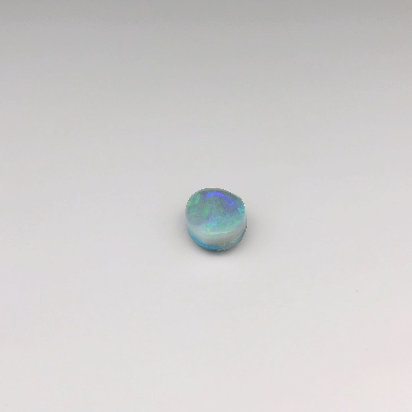 Op maat gemaakte 1,25ct oranje, groene opaal ring 