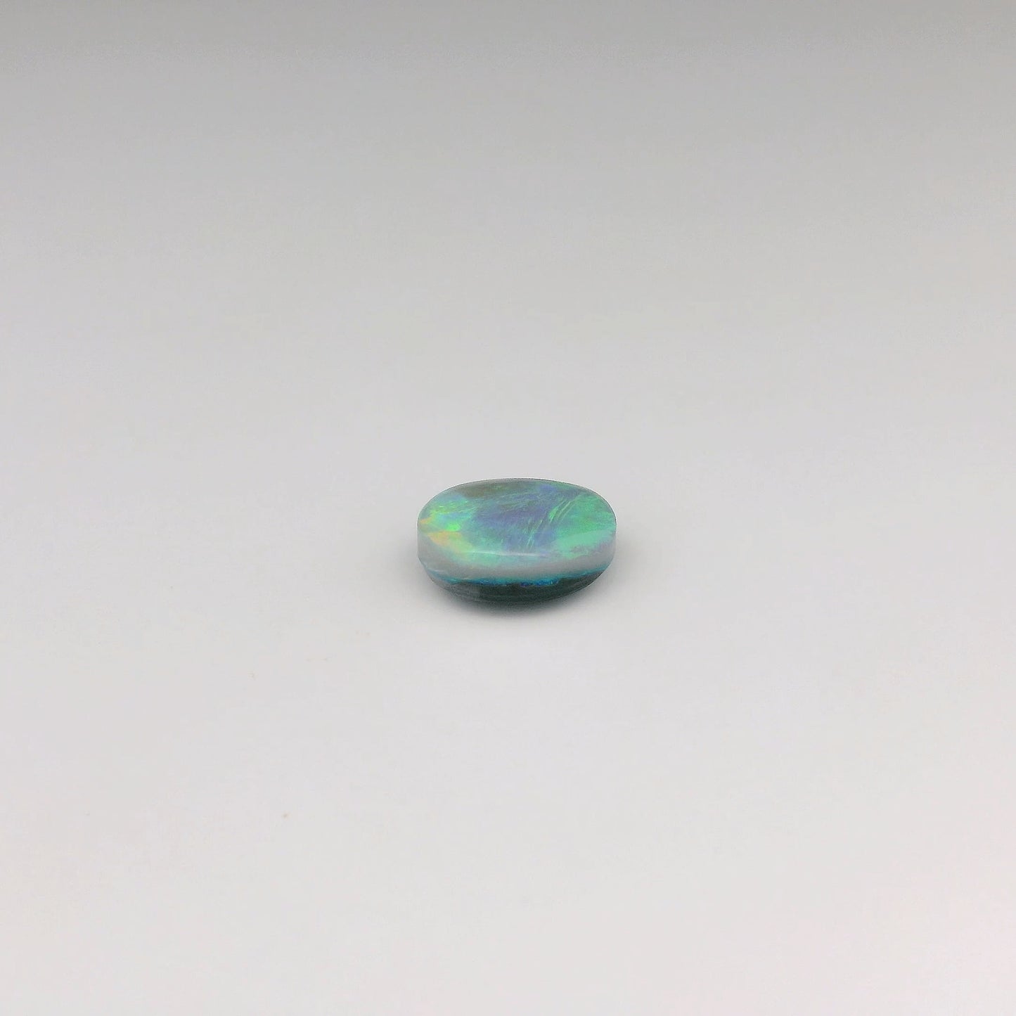 Op maat gemaakte 1,25ct oranje, groene opaal ring 