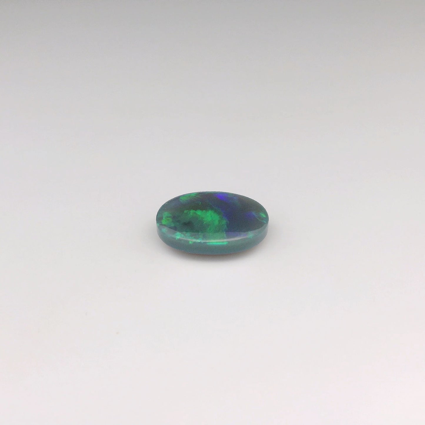 3.64ct Green, Blue Opal Ring