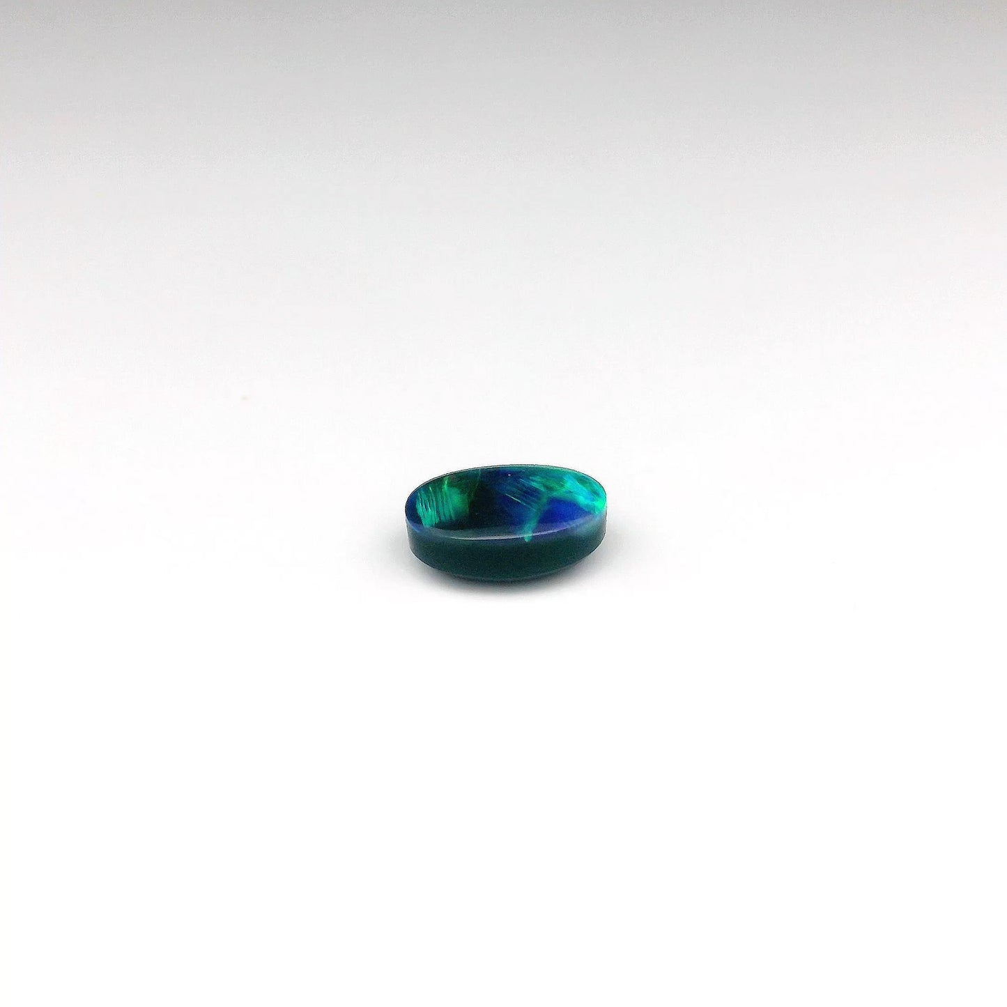 1.51ct Green, Blue Opal Ring