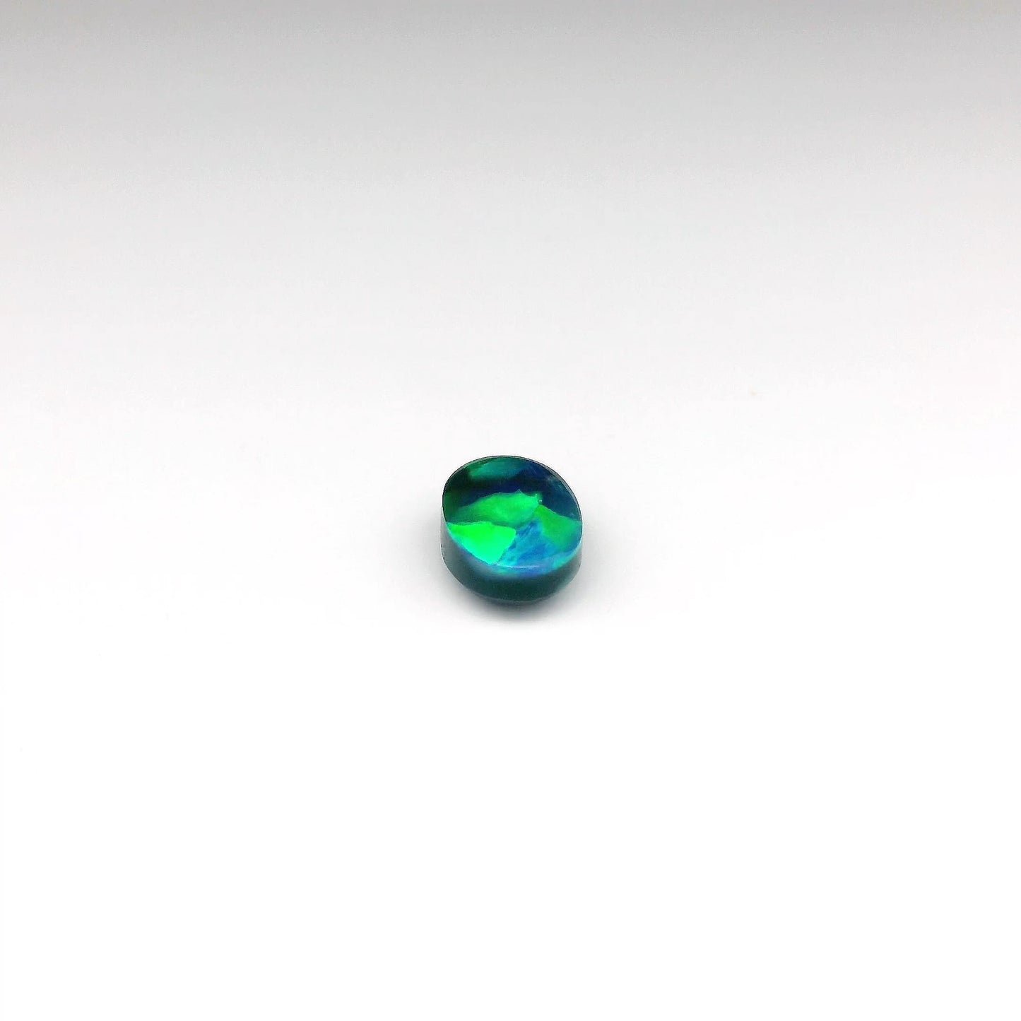 1.51ct Green, Blue Opal Ring
