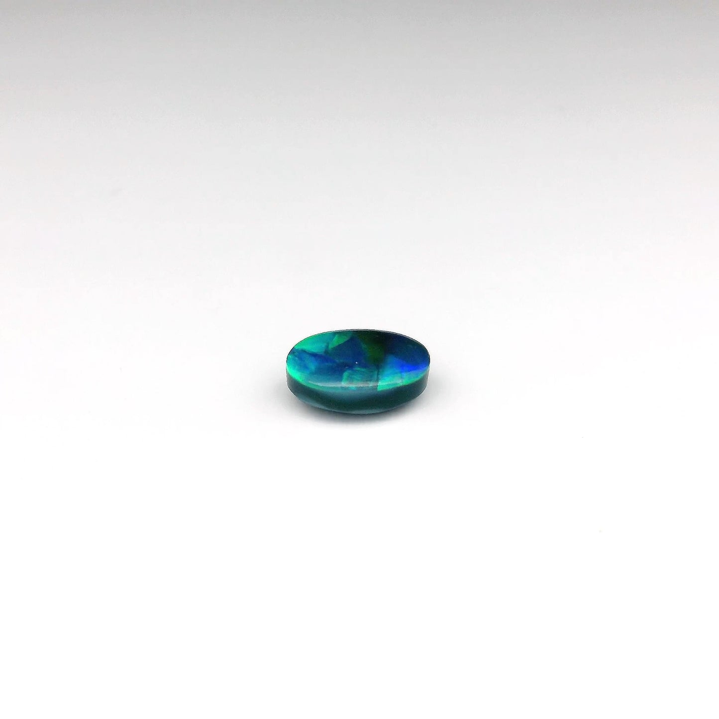 1.51ct Green, Blue Opal Ring