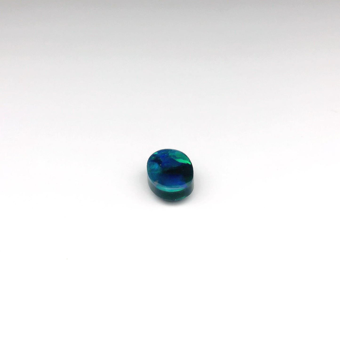 1.51ct Green, Blue Opal Ring