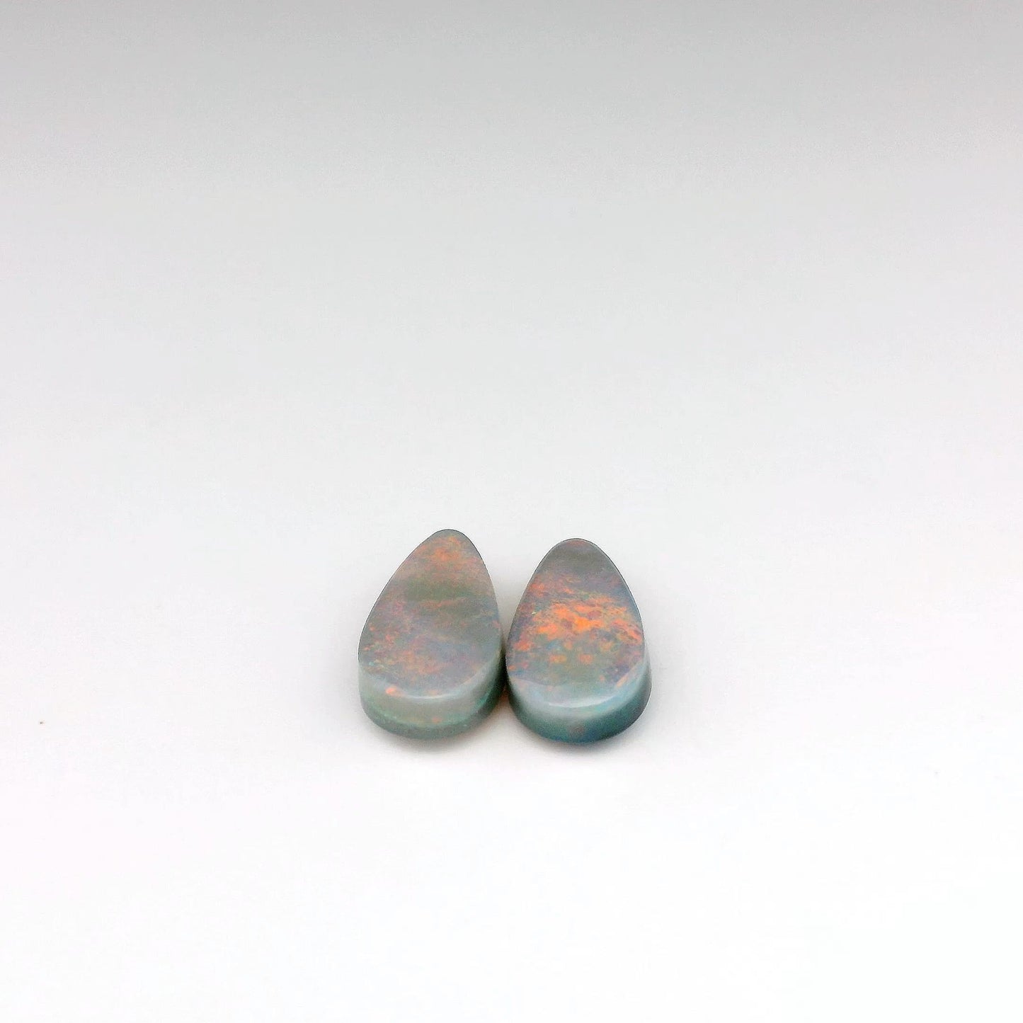 3.15ct Orange Opal Gemstone Pair