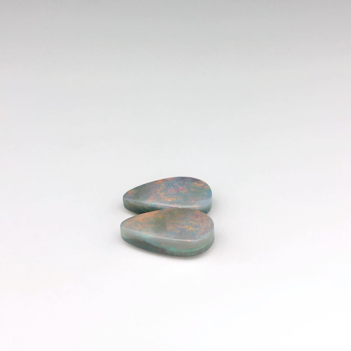 3.15ct Orange Opal Gemstone Pair