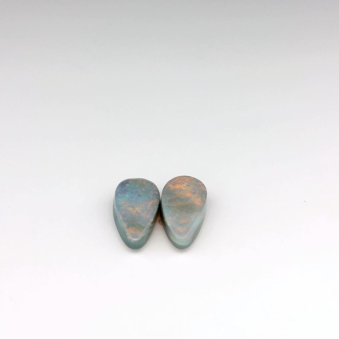 3.15ct Orange Opal Gemstone Pair