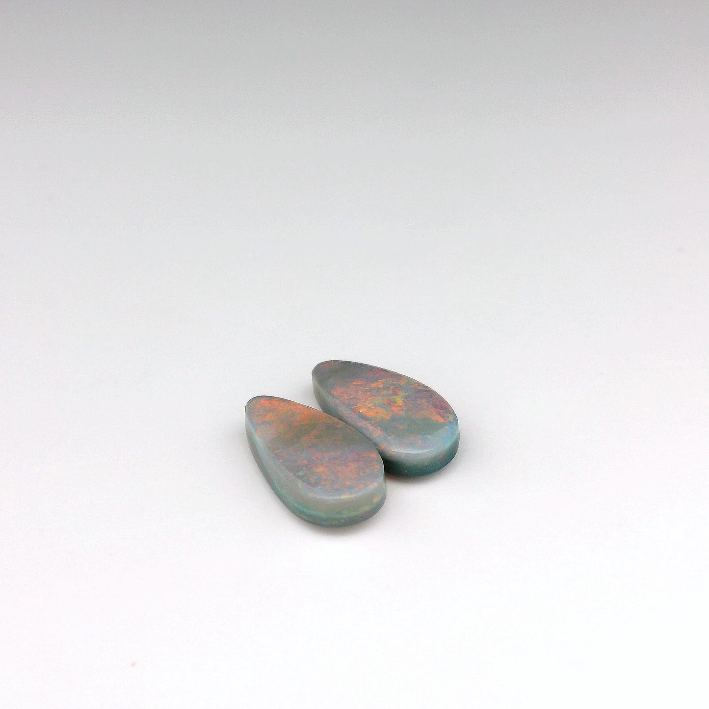 3.15ct Orange Opal Gemstone Pair