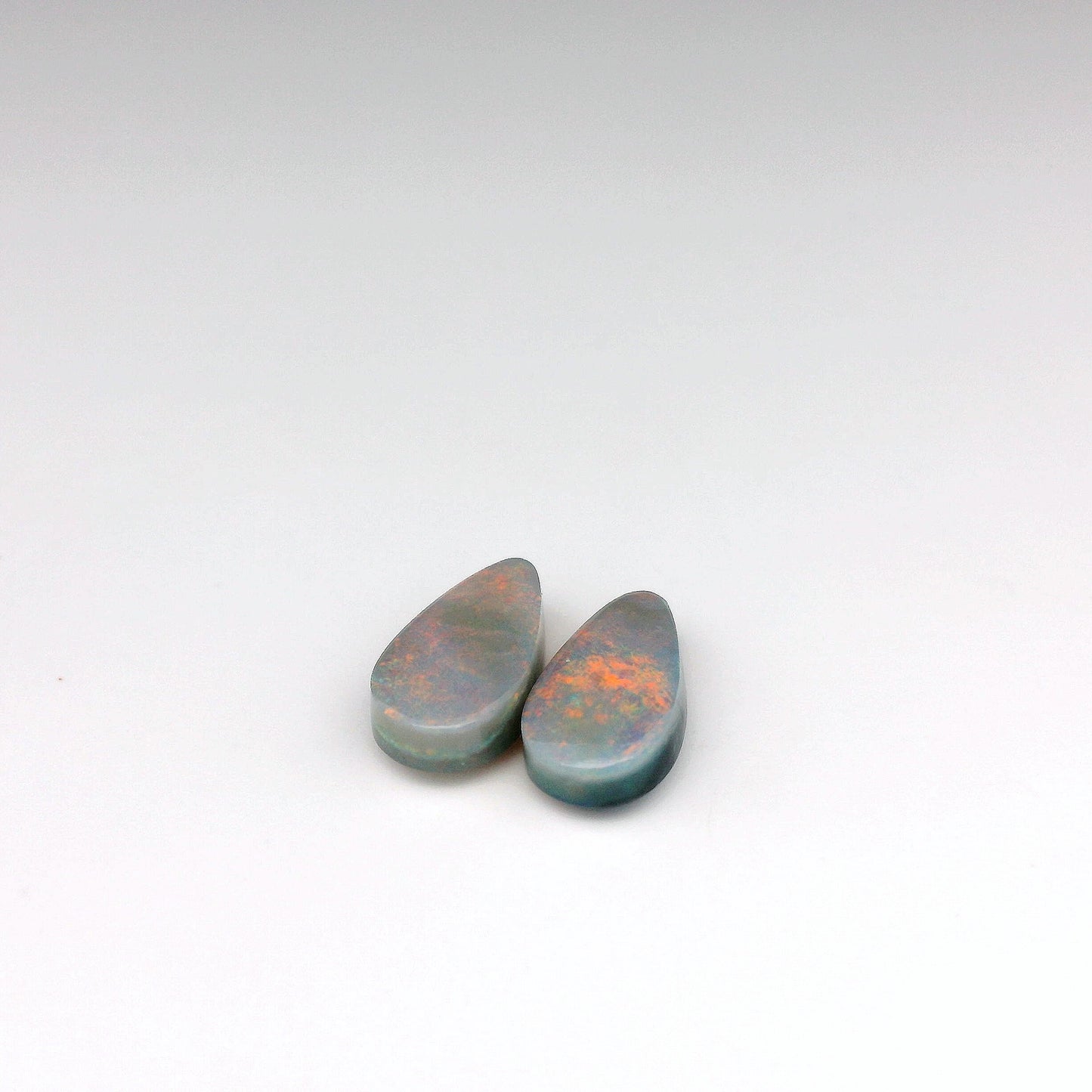 3.15ct Orange Opal Gemstone Pair