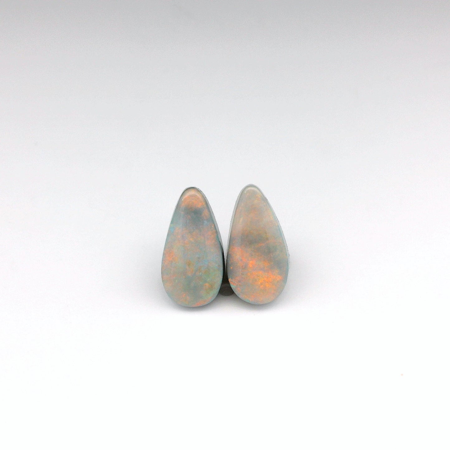 3.15ct Orange Opal Gemstone Pair