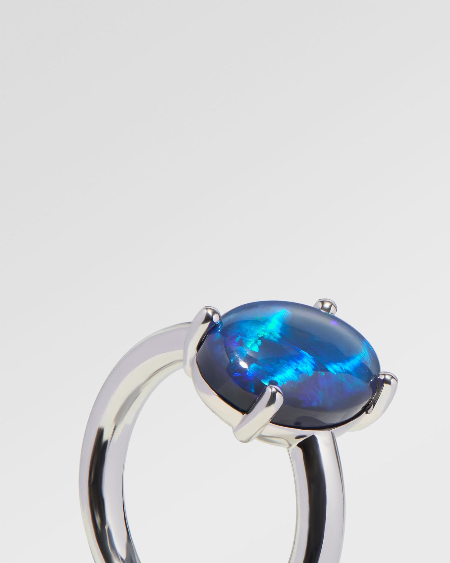 5.05ct Green, Blue Opal Ring