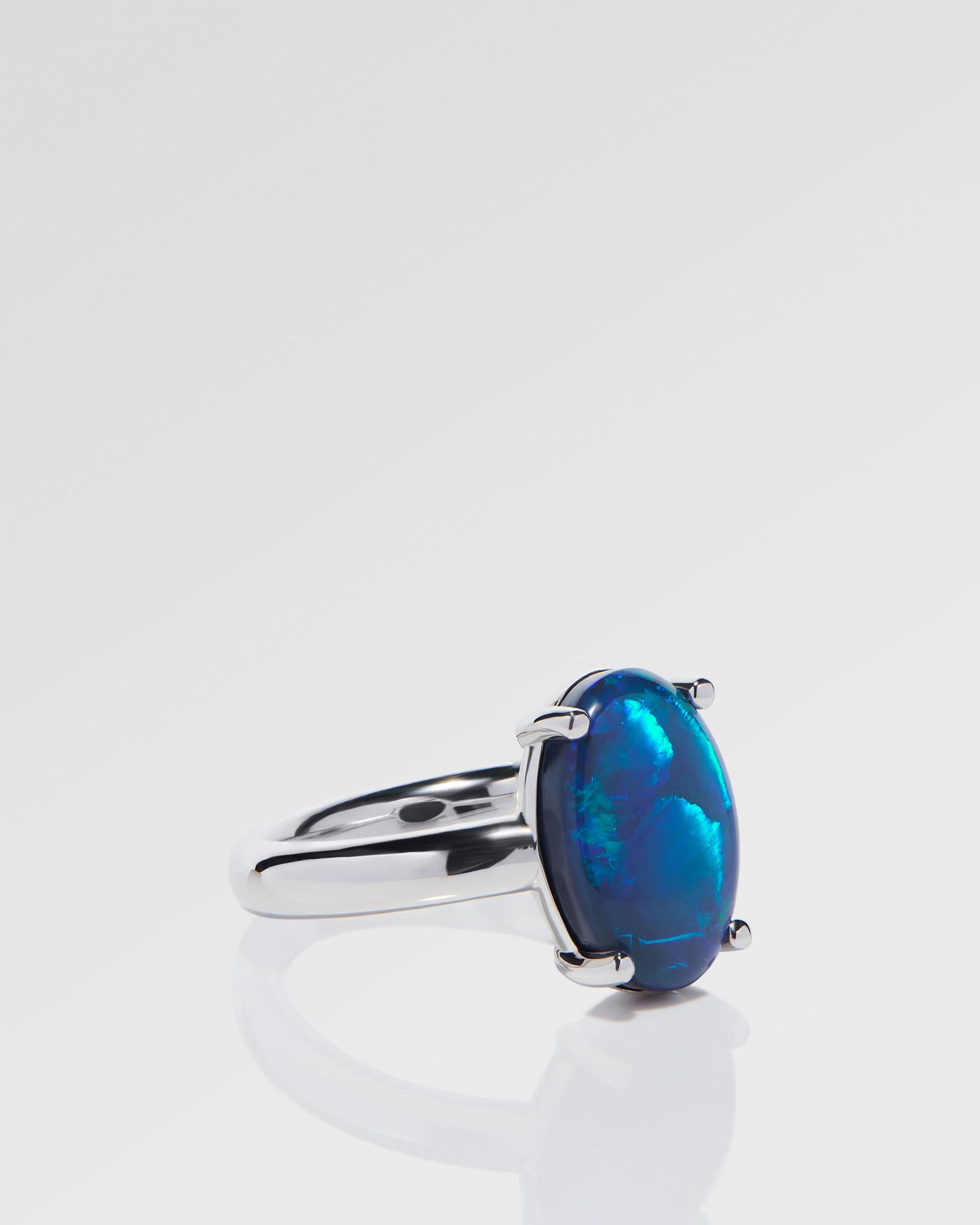 5.05ct Green, Blue Opal Ring