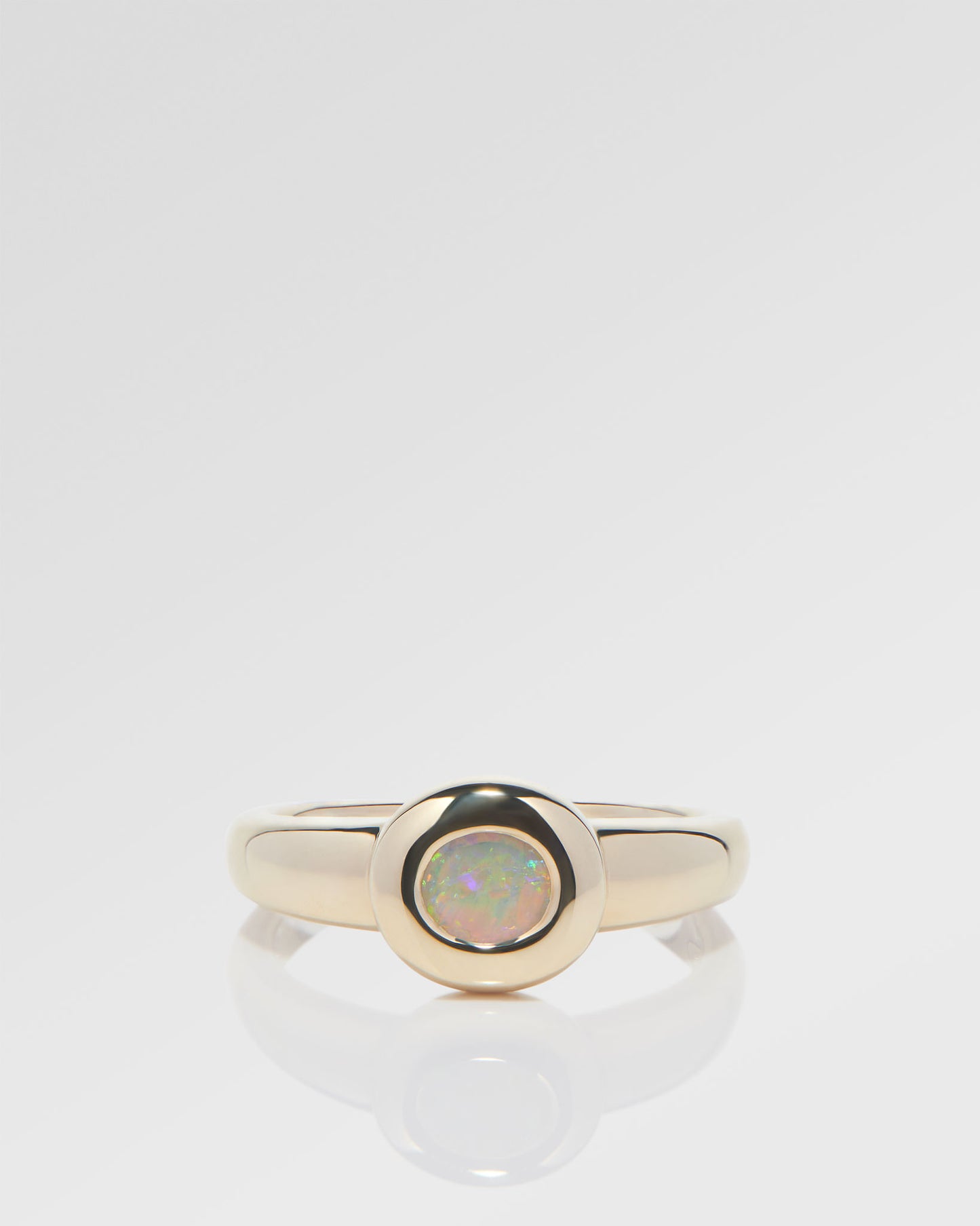 0.27ct Red Opal Ring