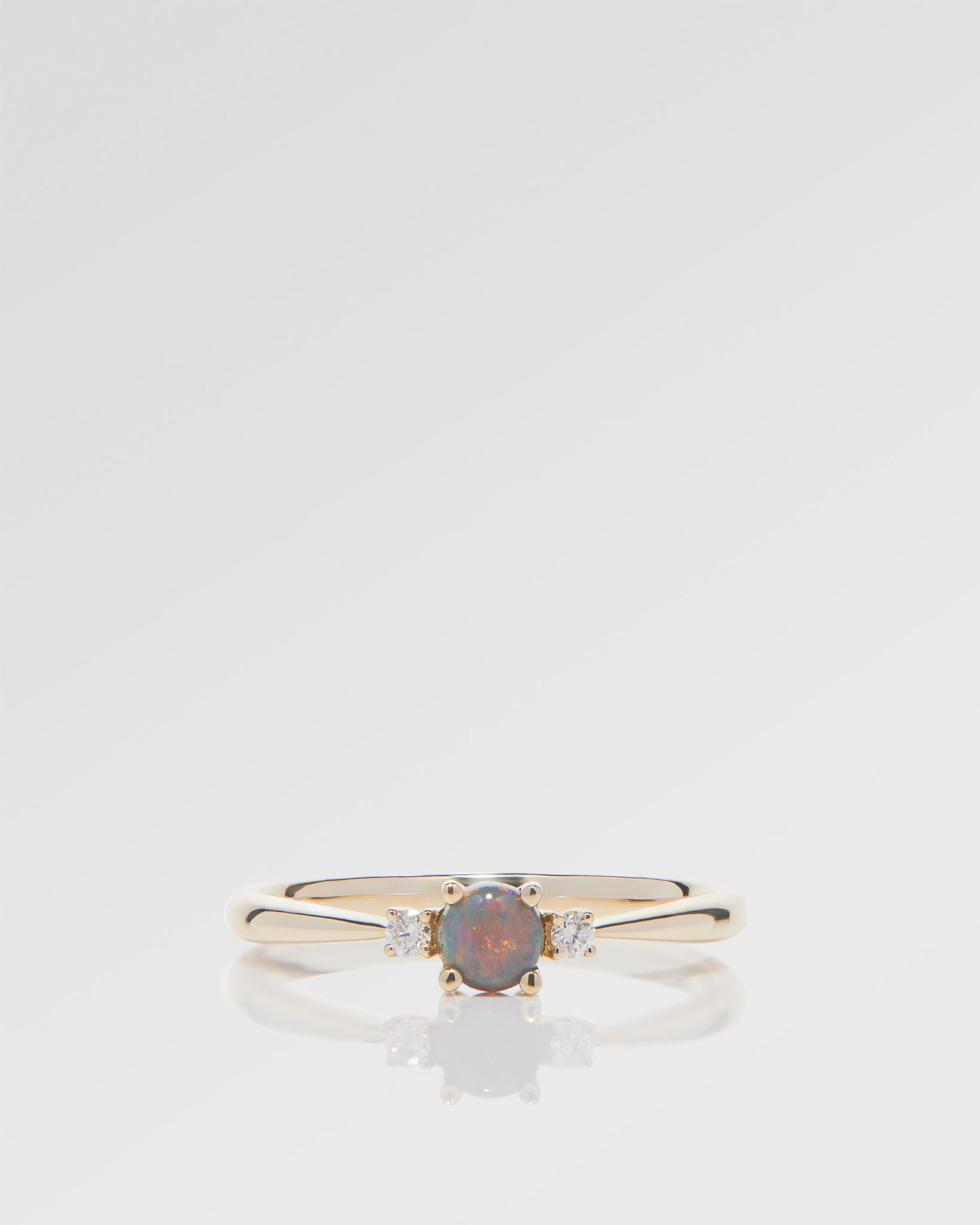 0.28ct Red Opal Ring