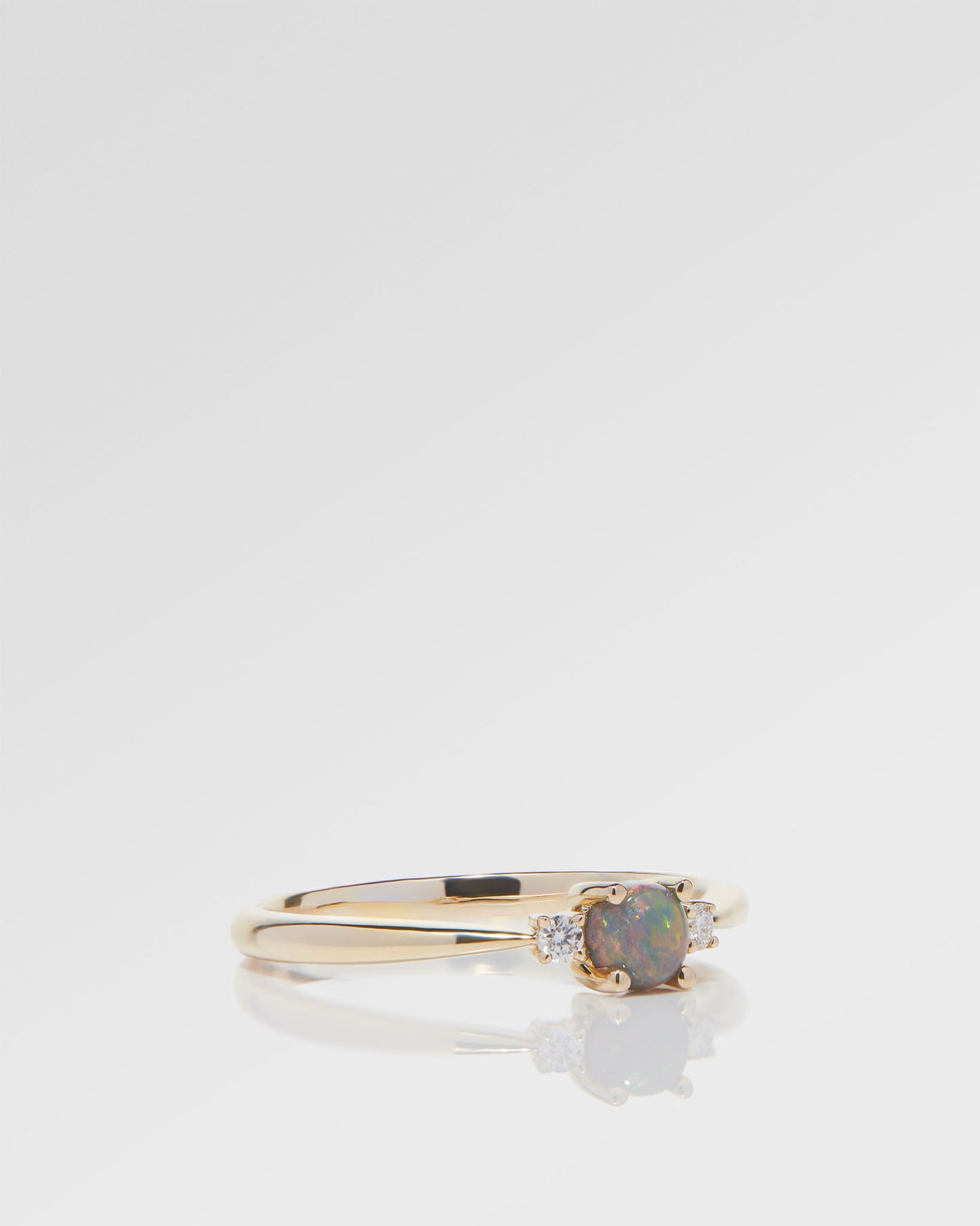 0.28ct Red Opal Ring