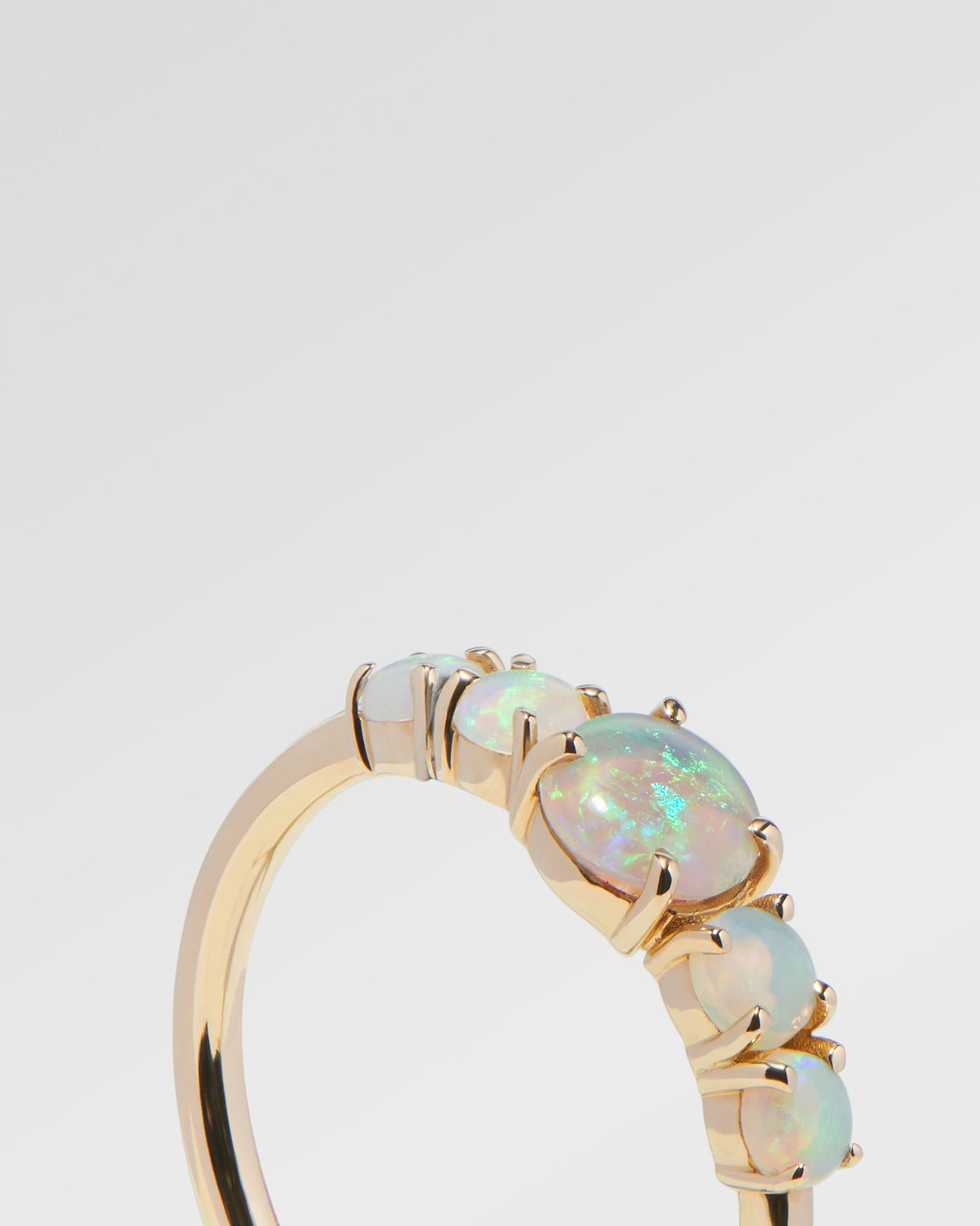 1.26ct Green Opal Ring