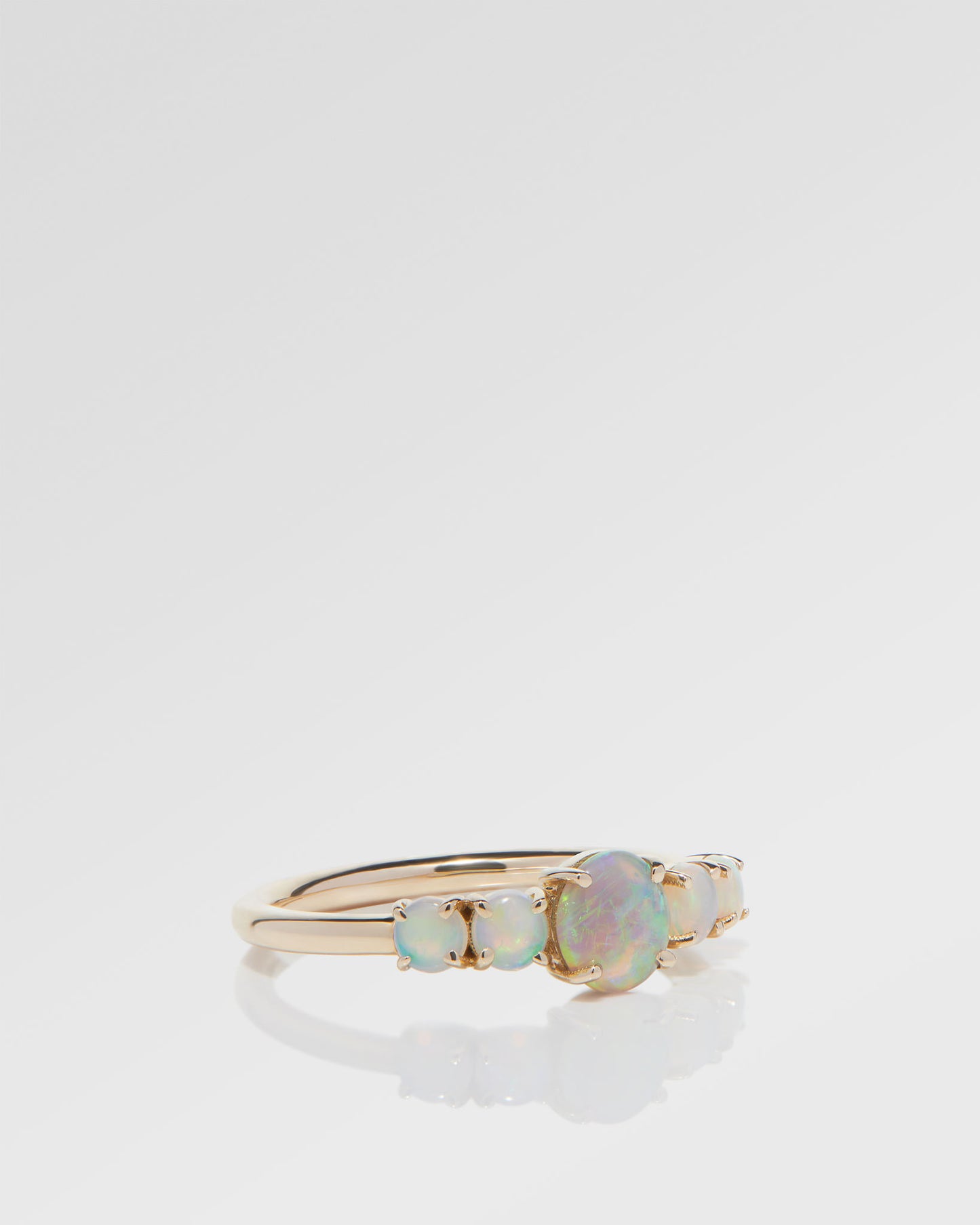 1.26ct Green Opal Ring