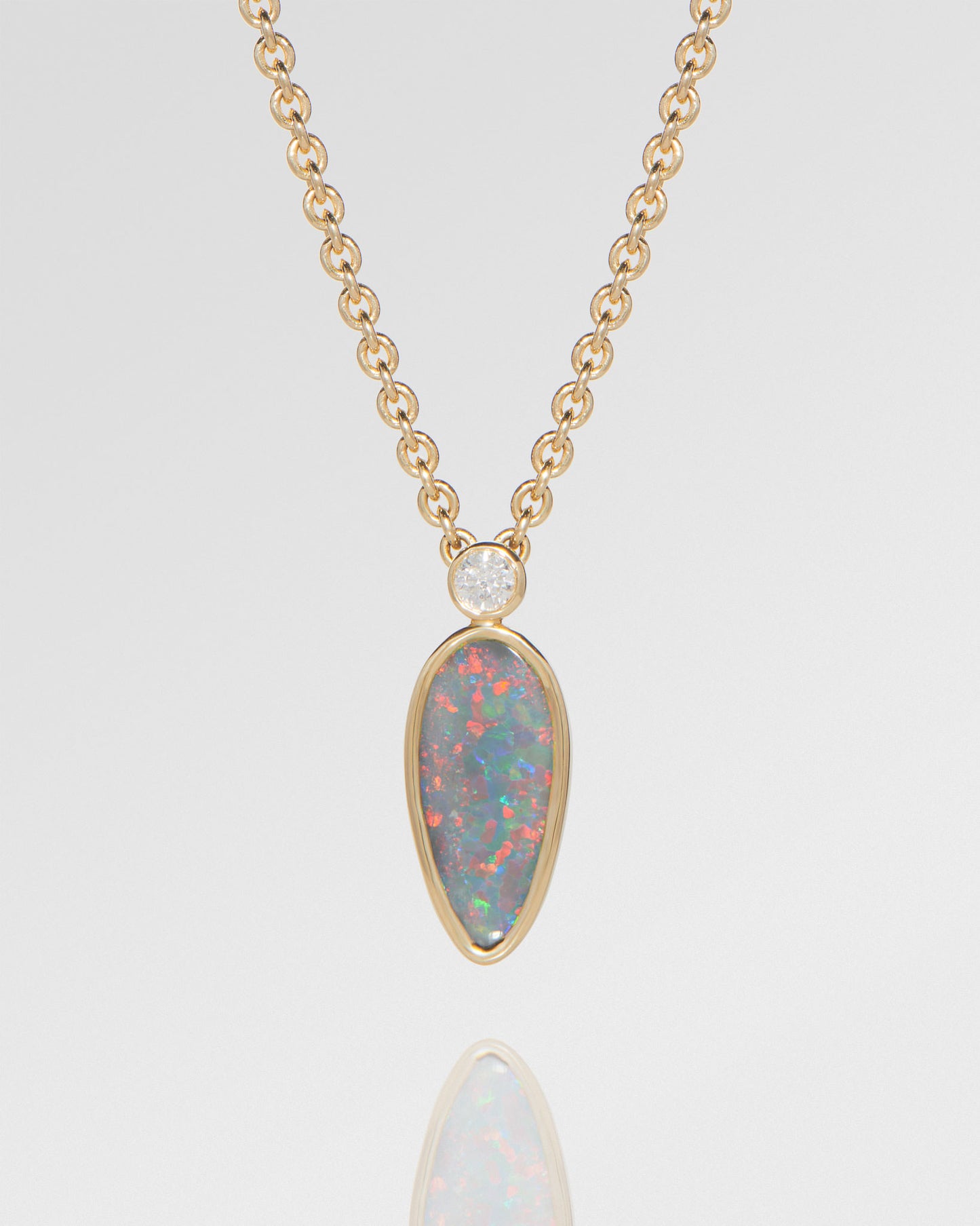 1.60ct Red Opal Necklace