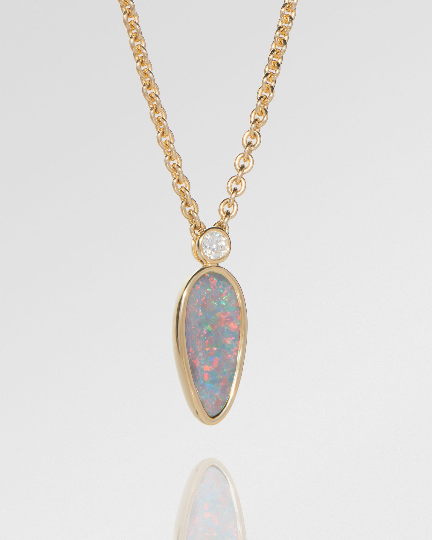 1.60ct Red Opal Necklace