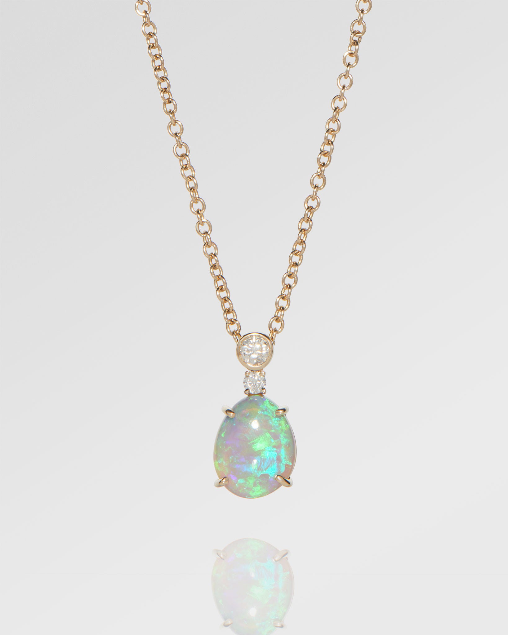 Green opal necklace store