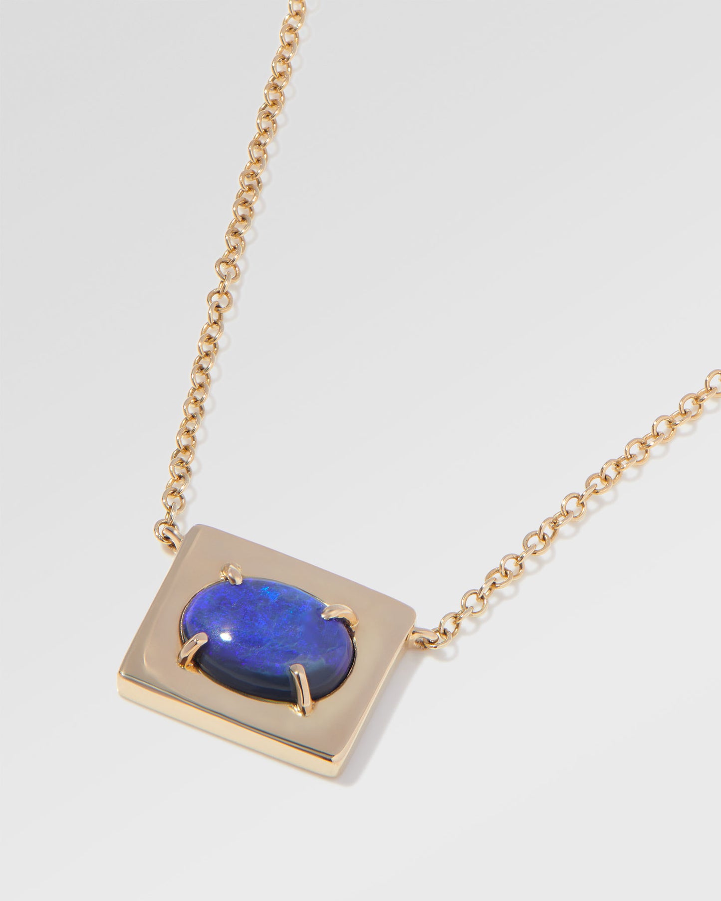 1.00ct Blue Opal Necklace